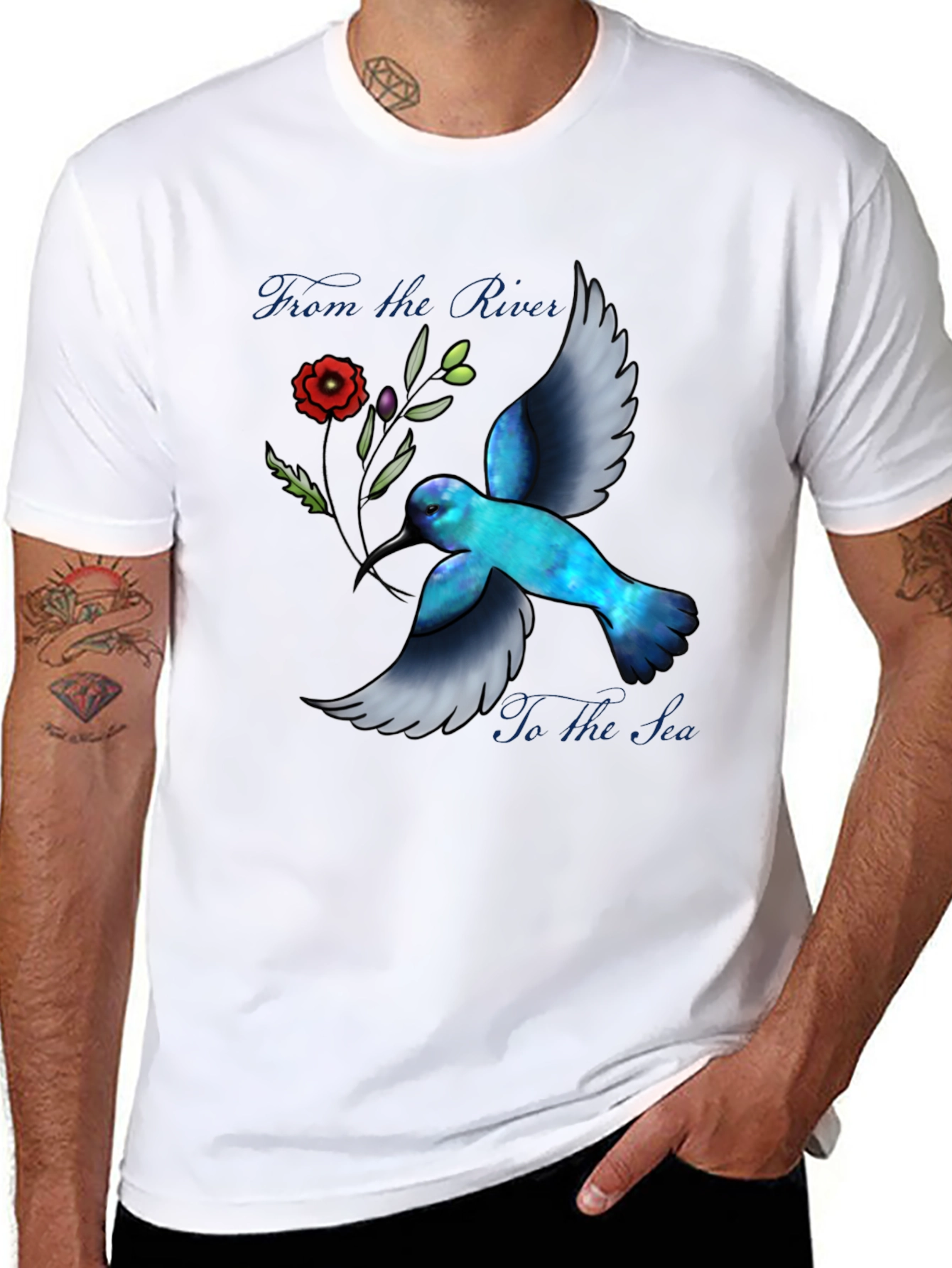Hummingbird River to Sea Graphic T-Shirt