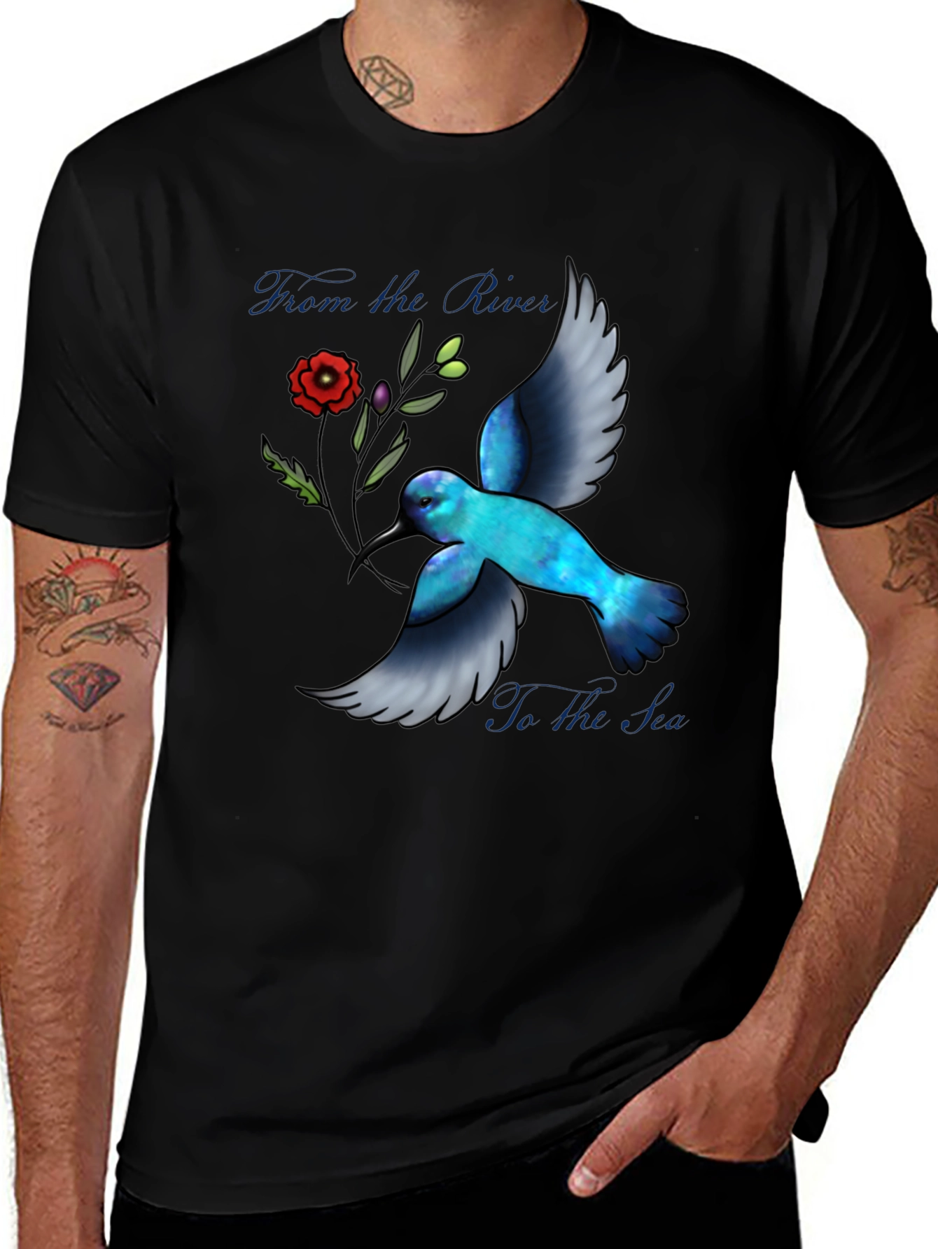 Hummingbird River to Sea Graphic T-Shirt