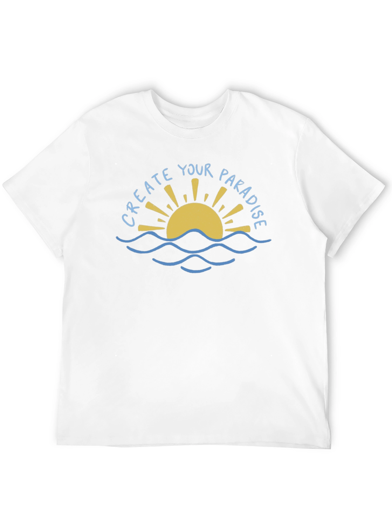 Create Your Paradise Graphic Tee - Black