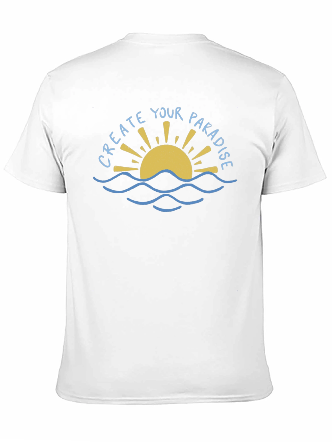 Create Your Paradise Graphic Tee - Black