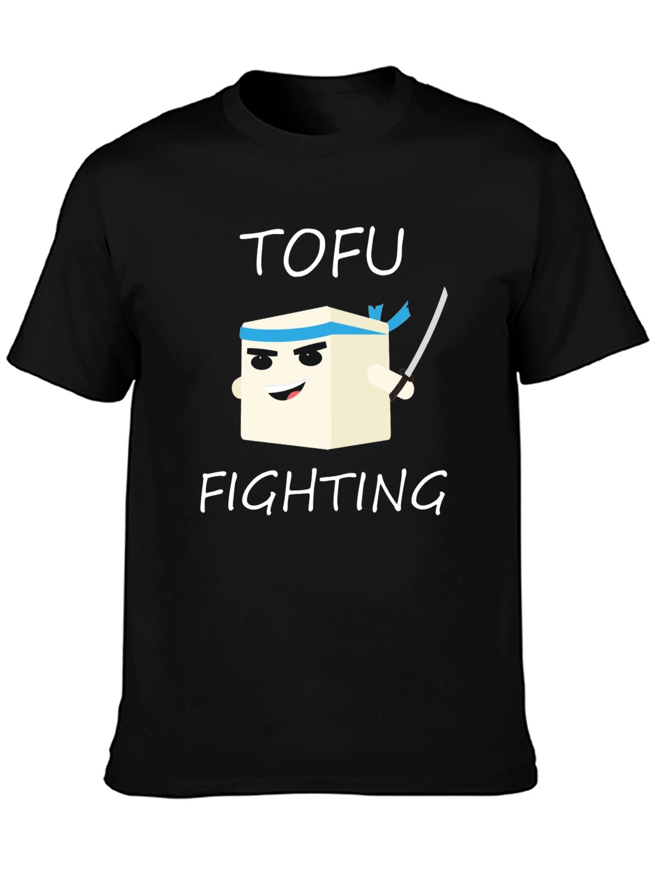 Tofu Fighting T-Shirt - Black Graphic Tee