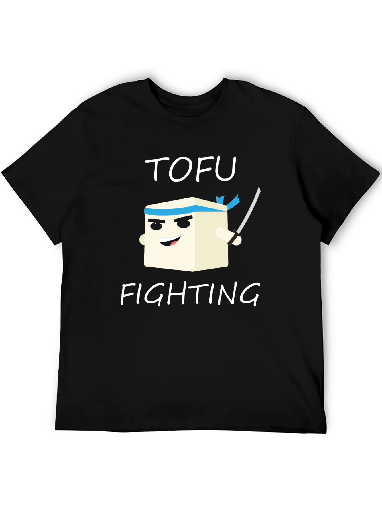 Tofu Fighting T-Shirt - Black Graphic Tee