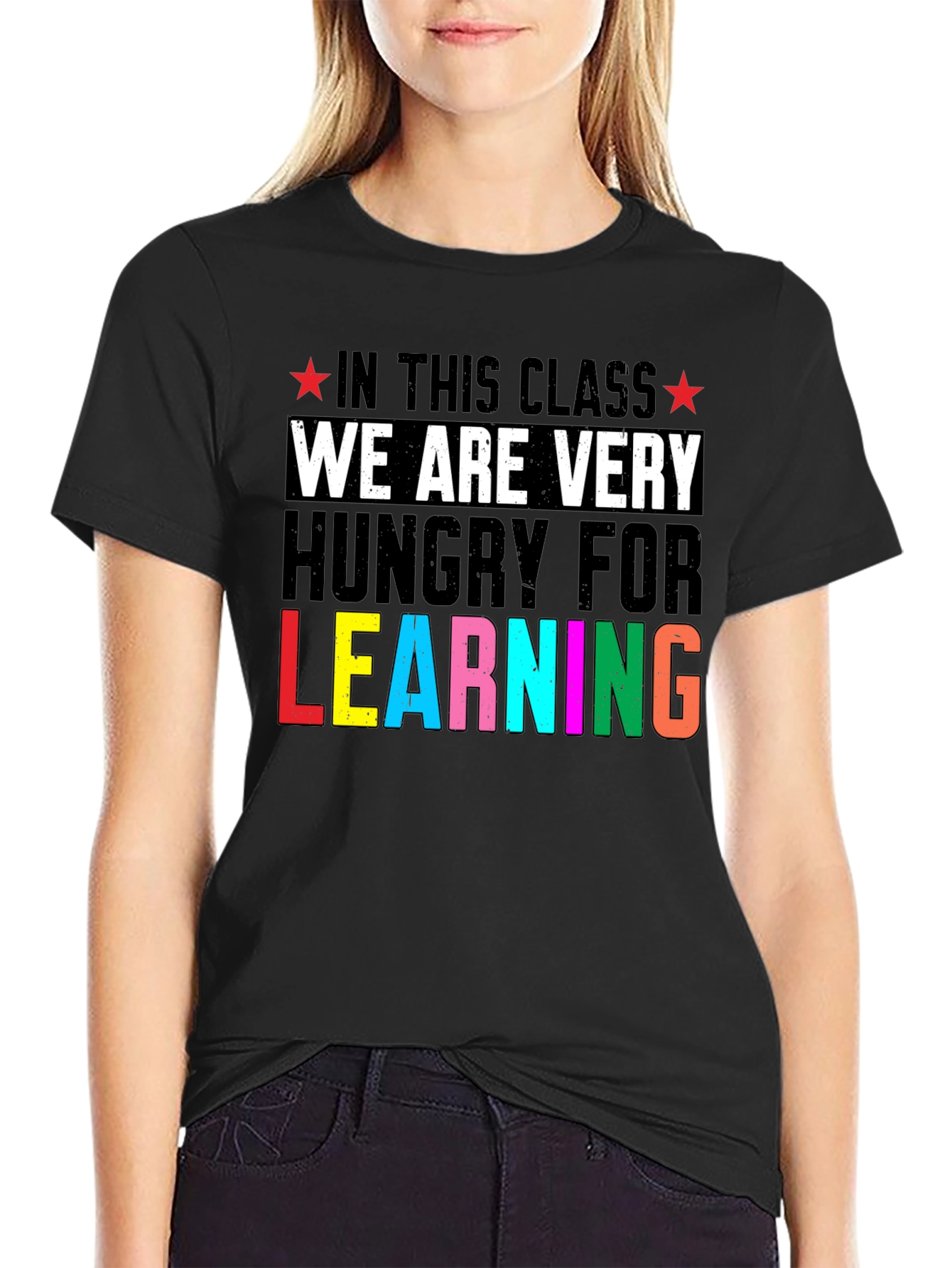 Hungry For Learning Teacher T-Shirt