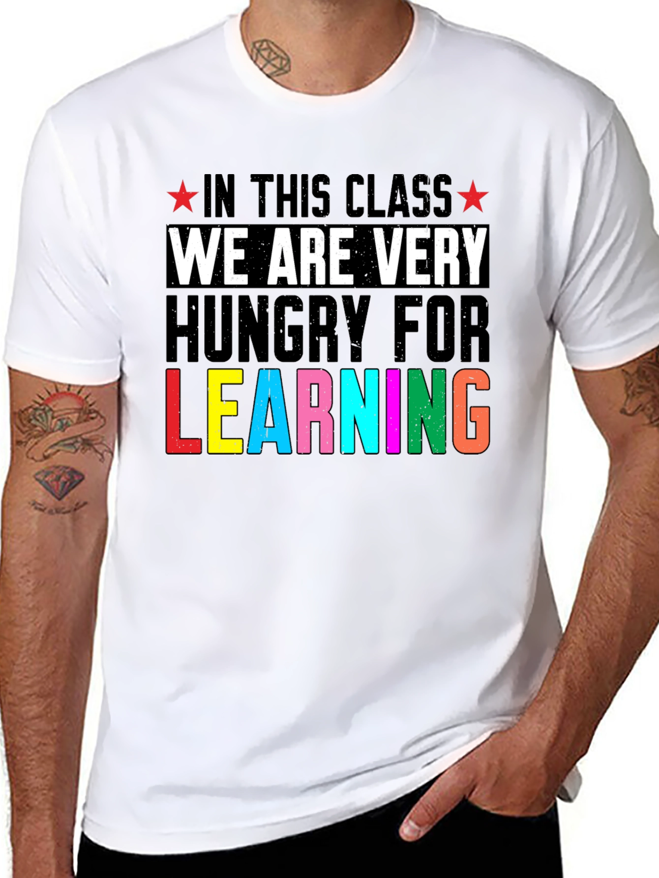 Hungry For Learning Teacher T-Shirt