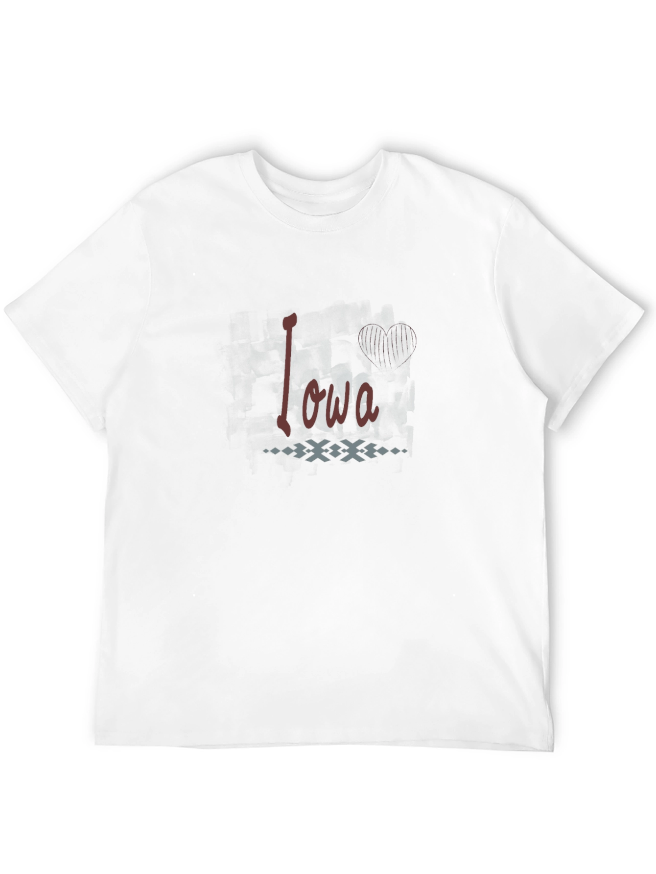 Iowa Graphic Print Black Tee