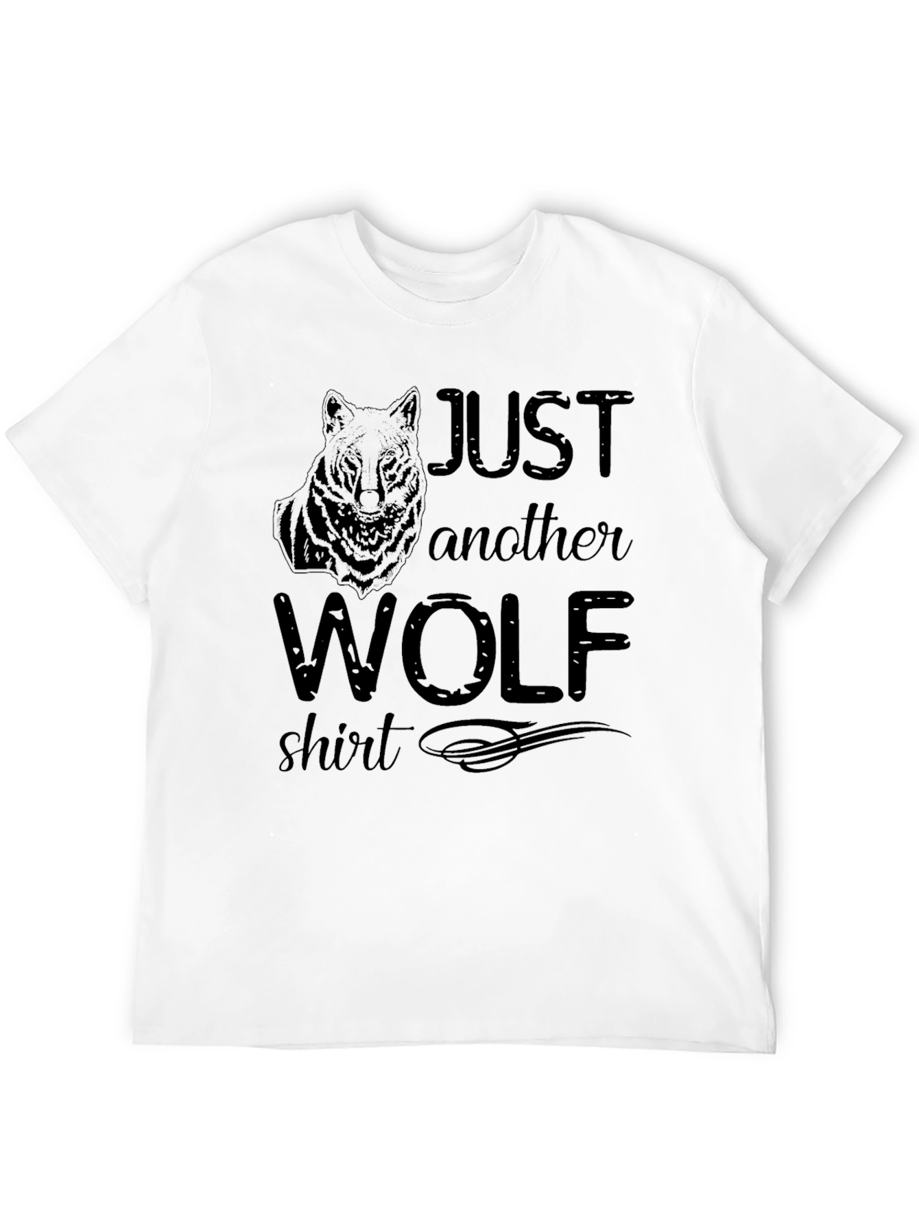 Just Another Wolf Shirt - Black Graphic Tee