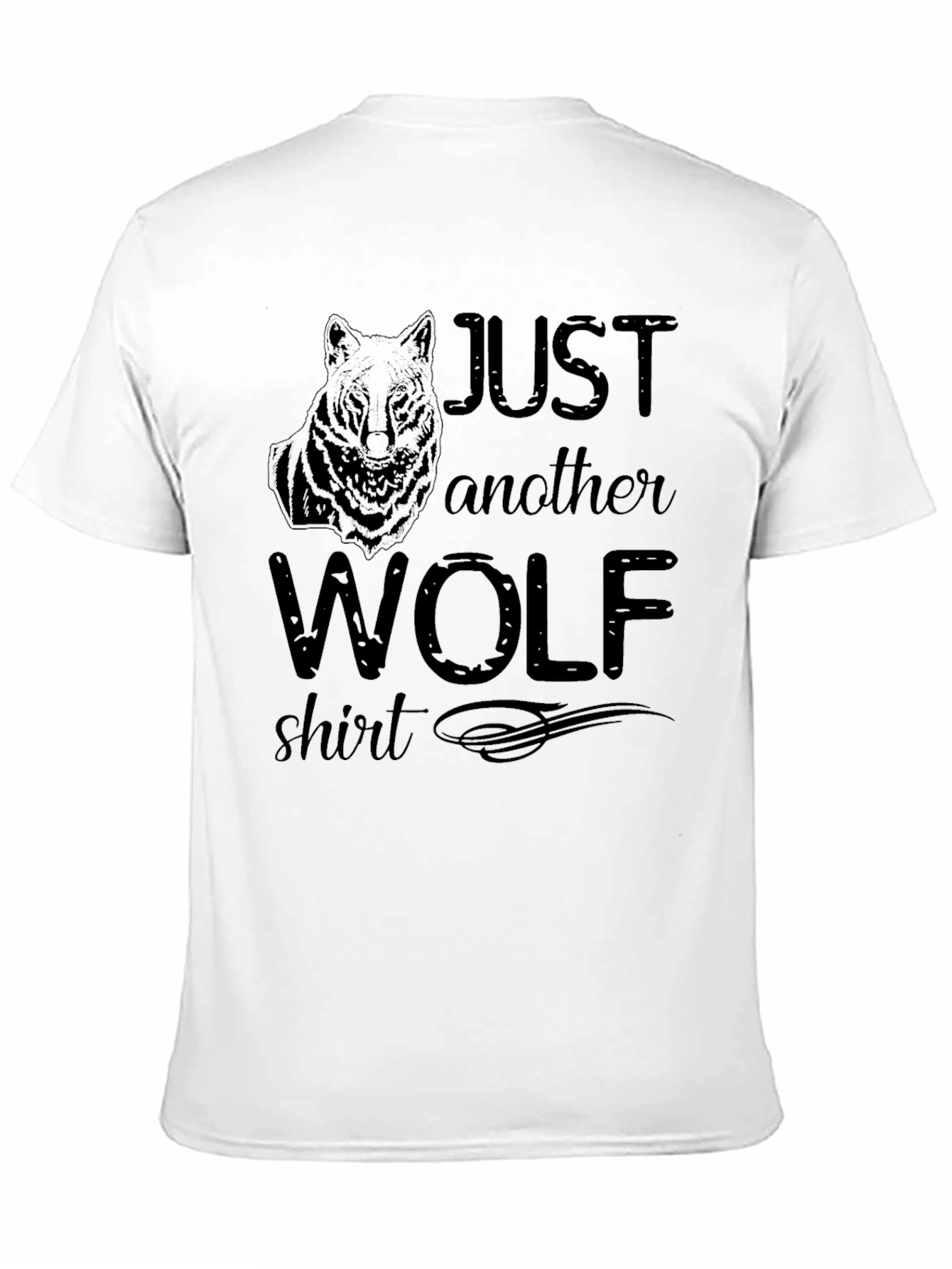 Just Another Wolf Shirt - Black Graphic Tee