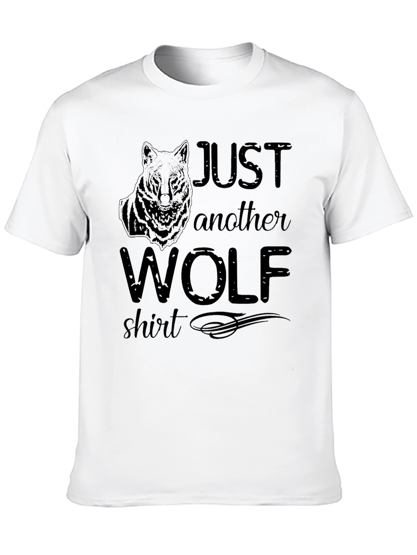 Just Another Wolf Shirt - Black Graphic Tee