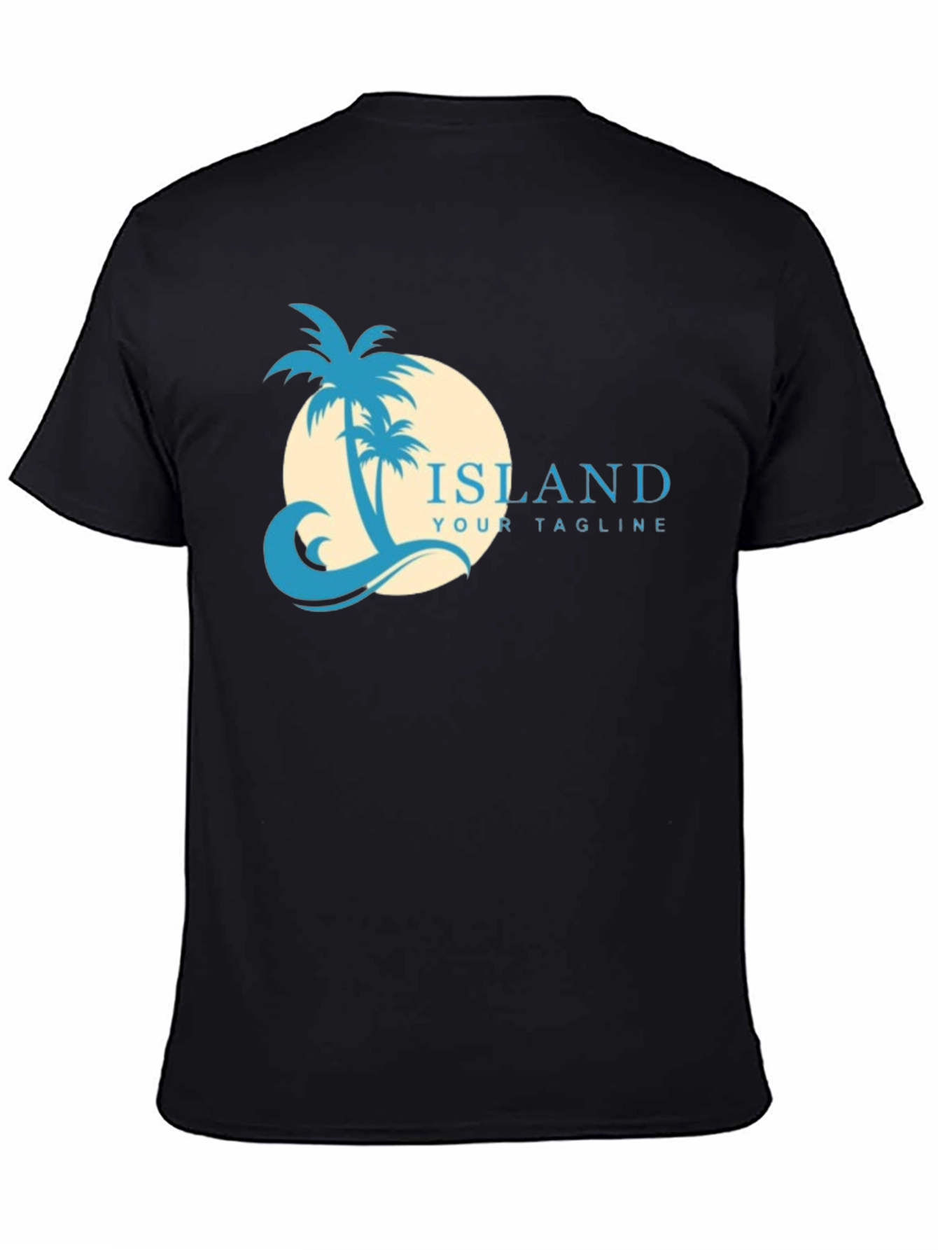 Island Graphic Black T-Shirt