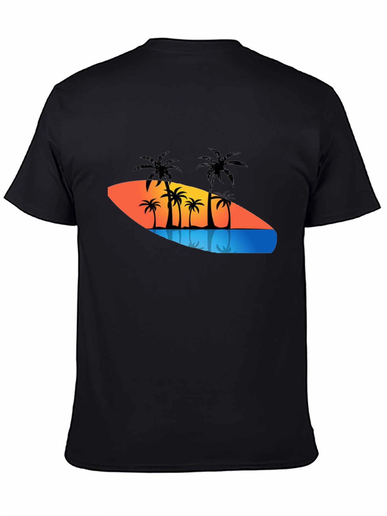 Tropical Palm Tree Sunset Graphic Tee