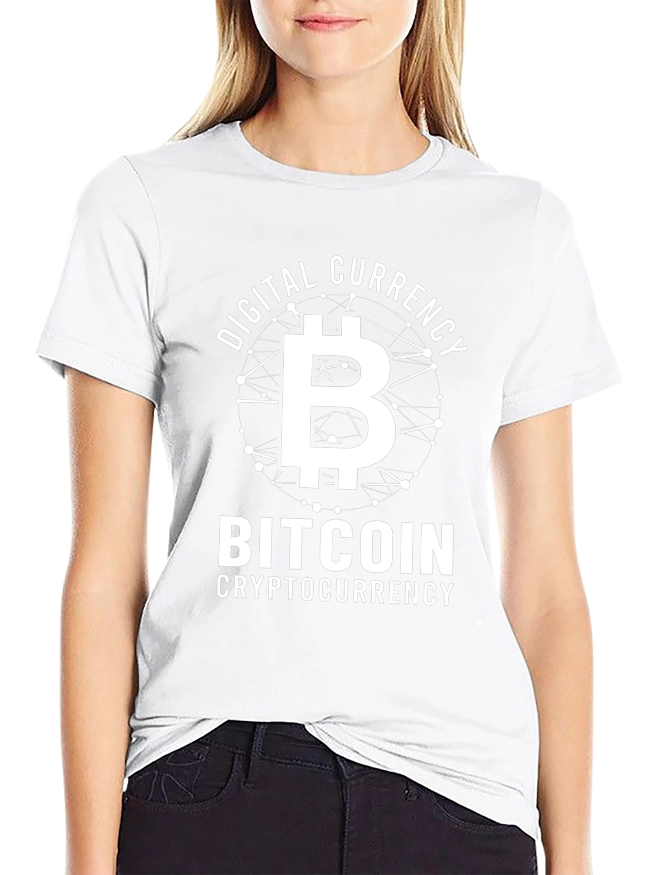 Bitcoin Digital Currency Cryptocurrency Black T-Shirt