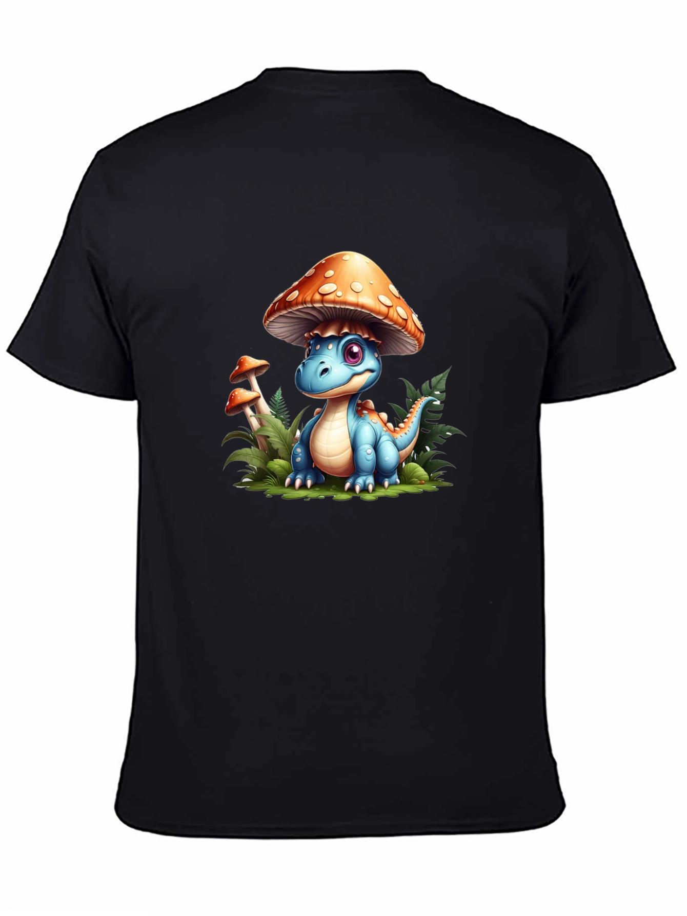 Cute Dino Mushroom Tee - Unique Graphic T-Shirt