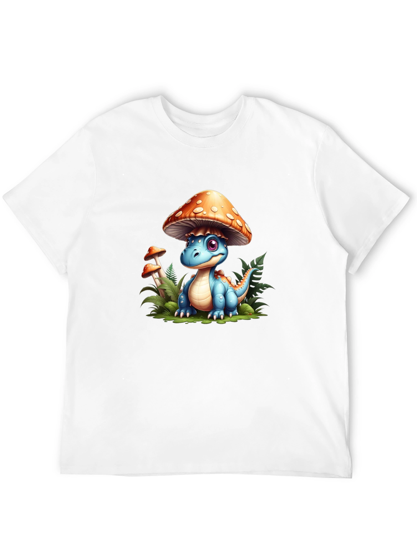 Cute Dino Mushroom Tee - Unique Graphic T-Shirt