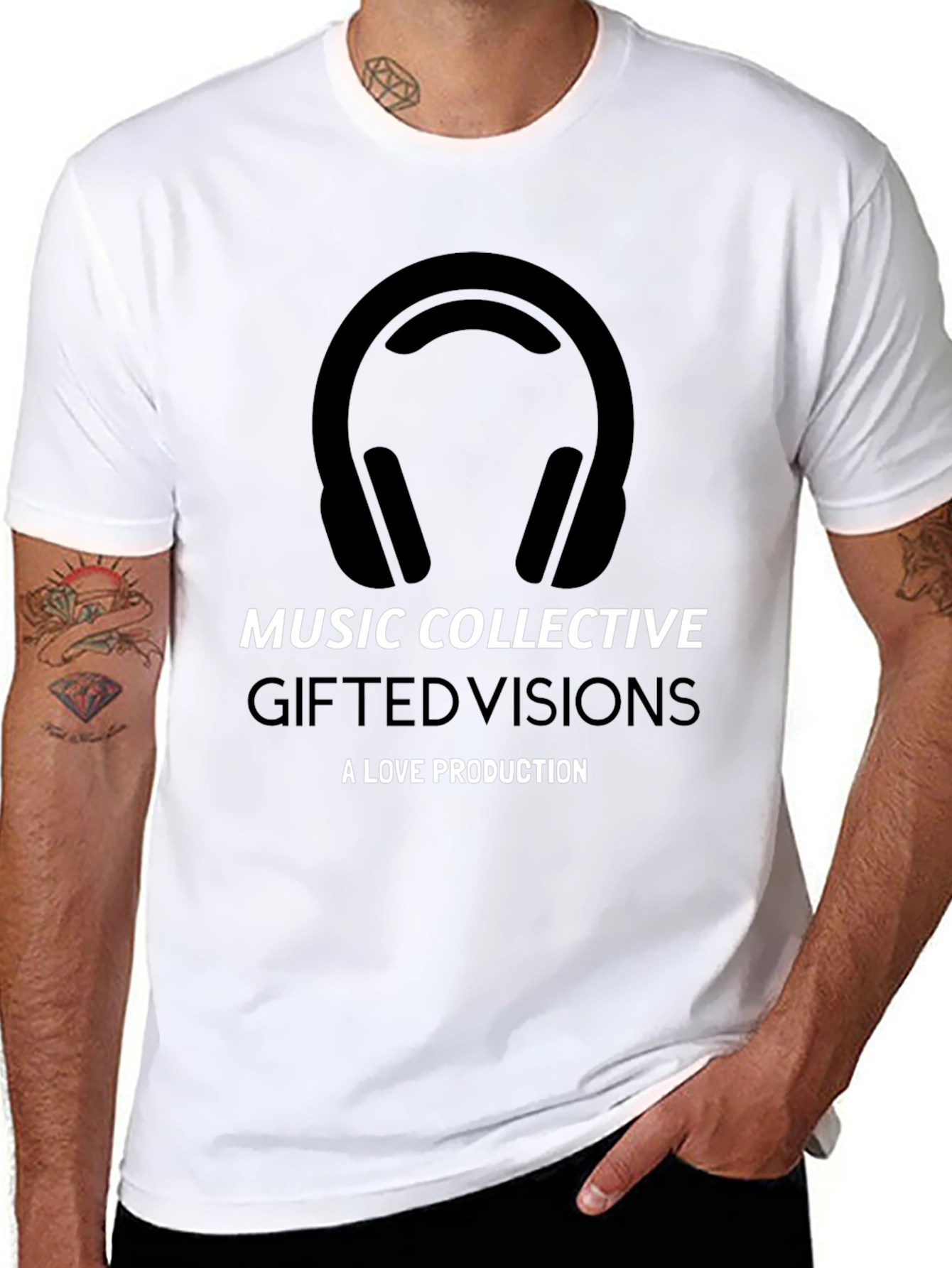 Music Collective Graphic Black Tee