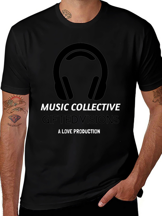 Music Collective Graphic Black Tee