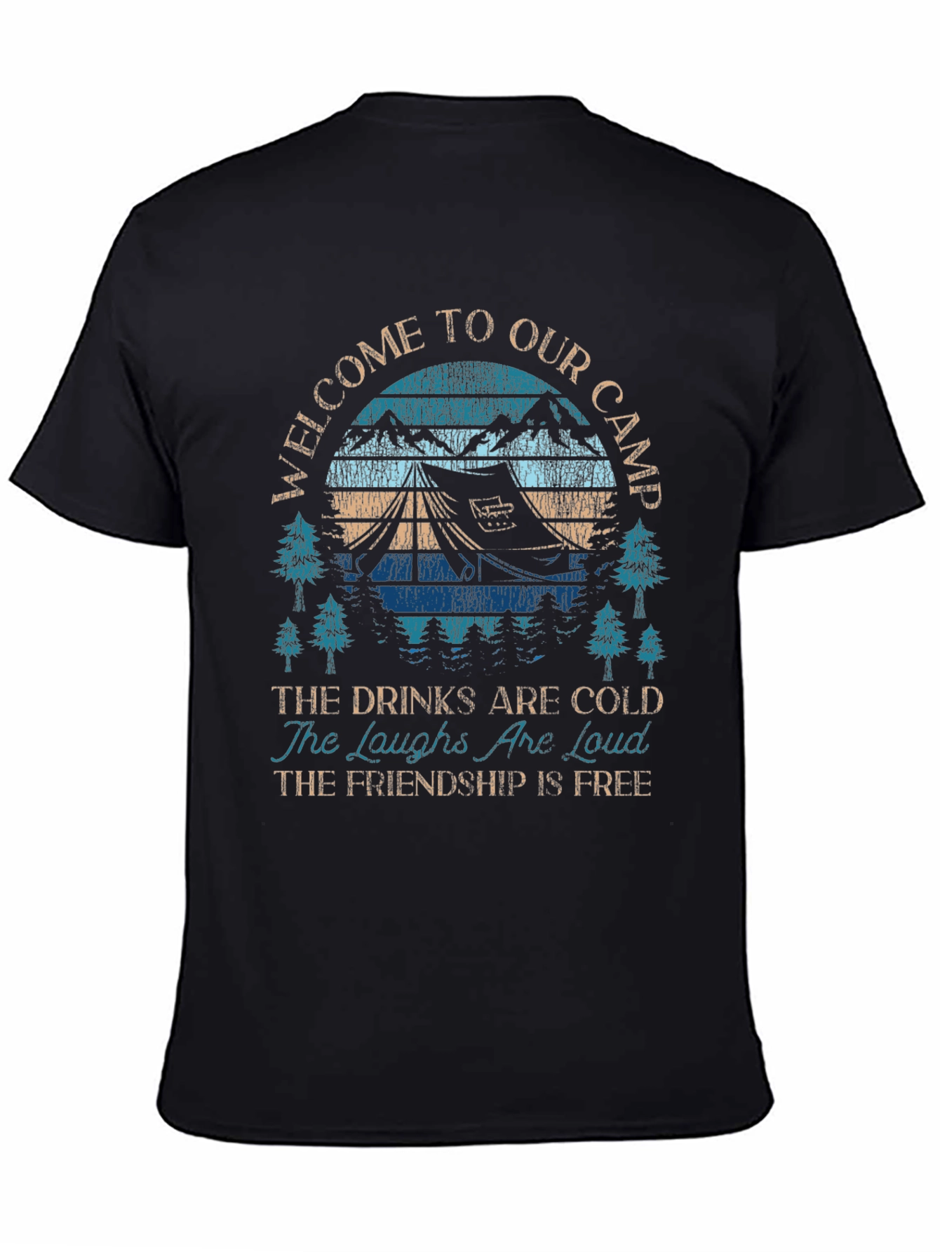 Welcome To Our Camp T-Shirt Camping Outdoor Tee