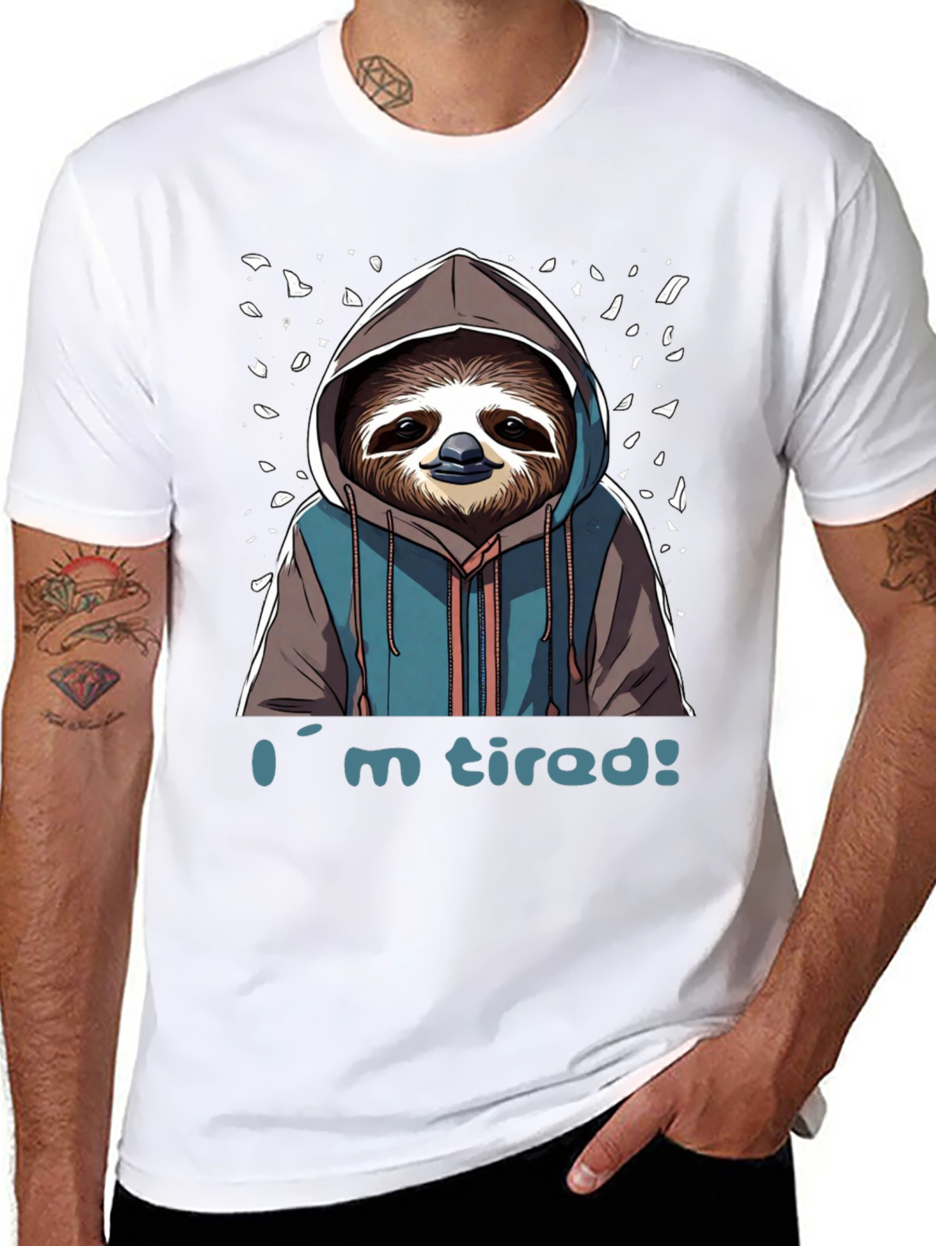 Im Tired Sloth Graphic T-Shirt