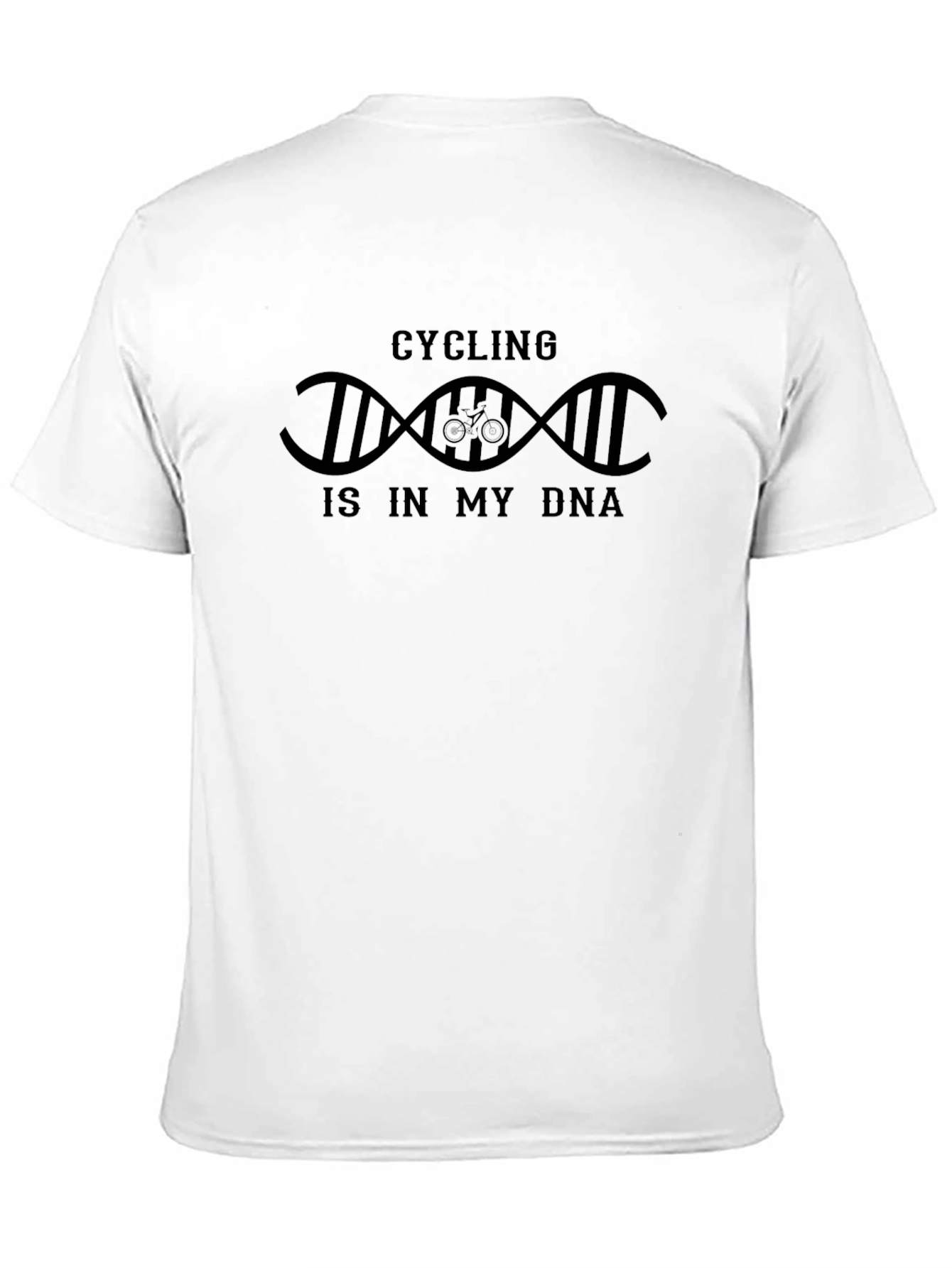 Cycling is in my DNA Graphic T-Shirt - Black
