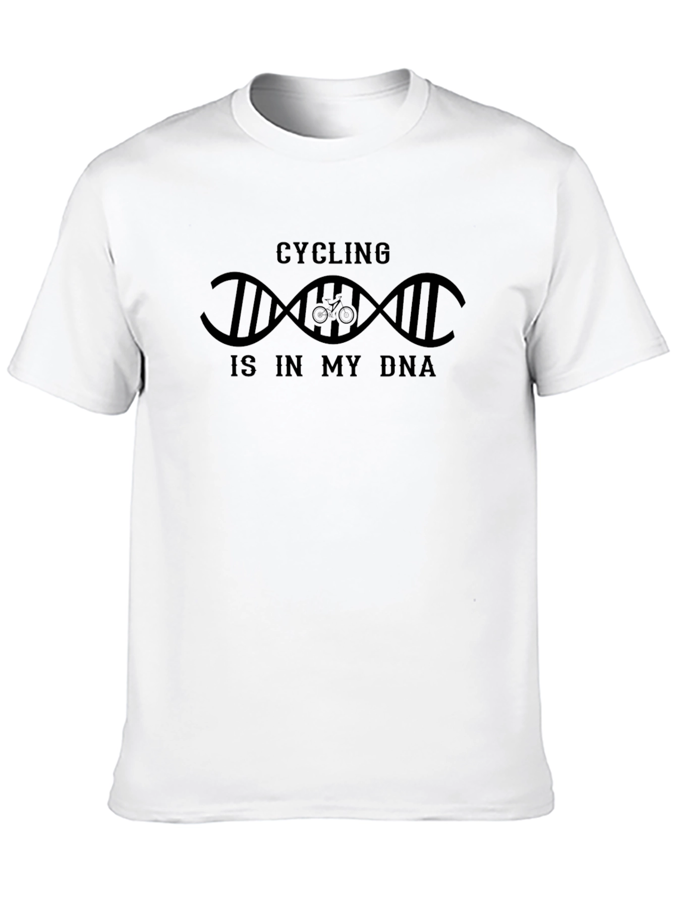 Cycling is in my DNA Graphic T-Shirt - Black