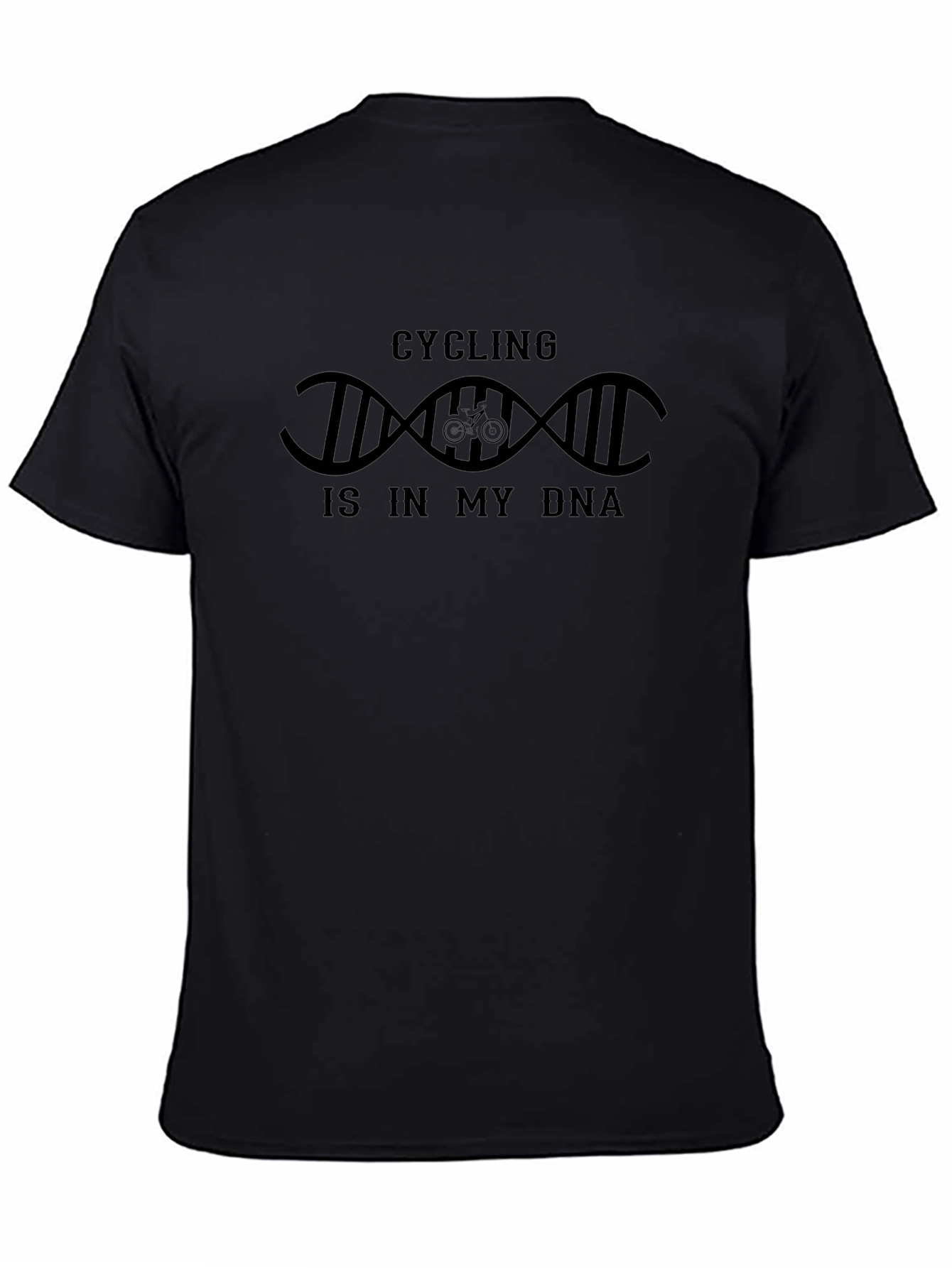 Cycling is in my DNA Graphic T-Shirt - Black
