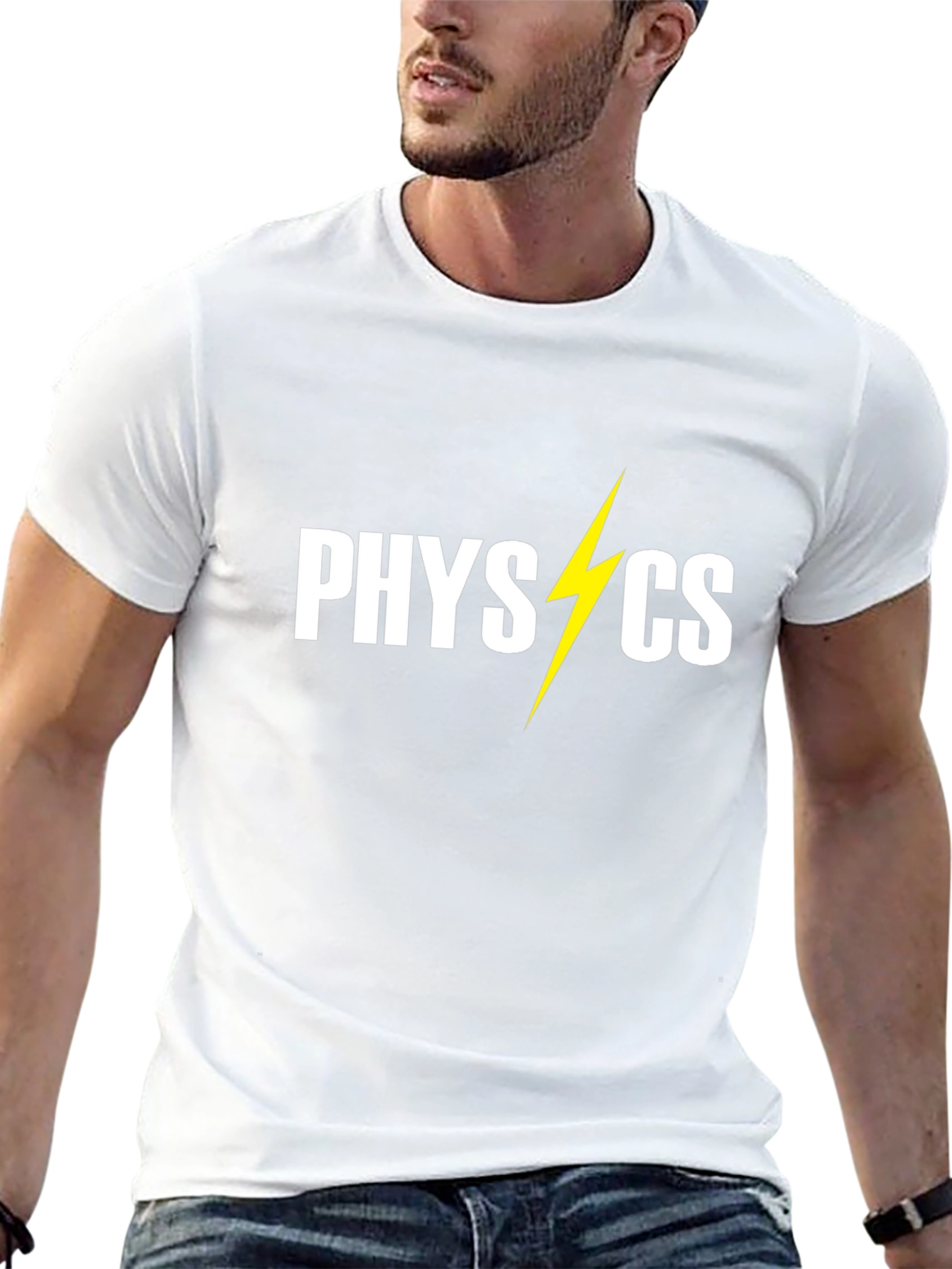 Physics Lightning Bolt Graphic Tee - Science T-Shirt