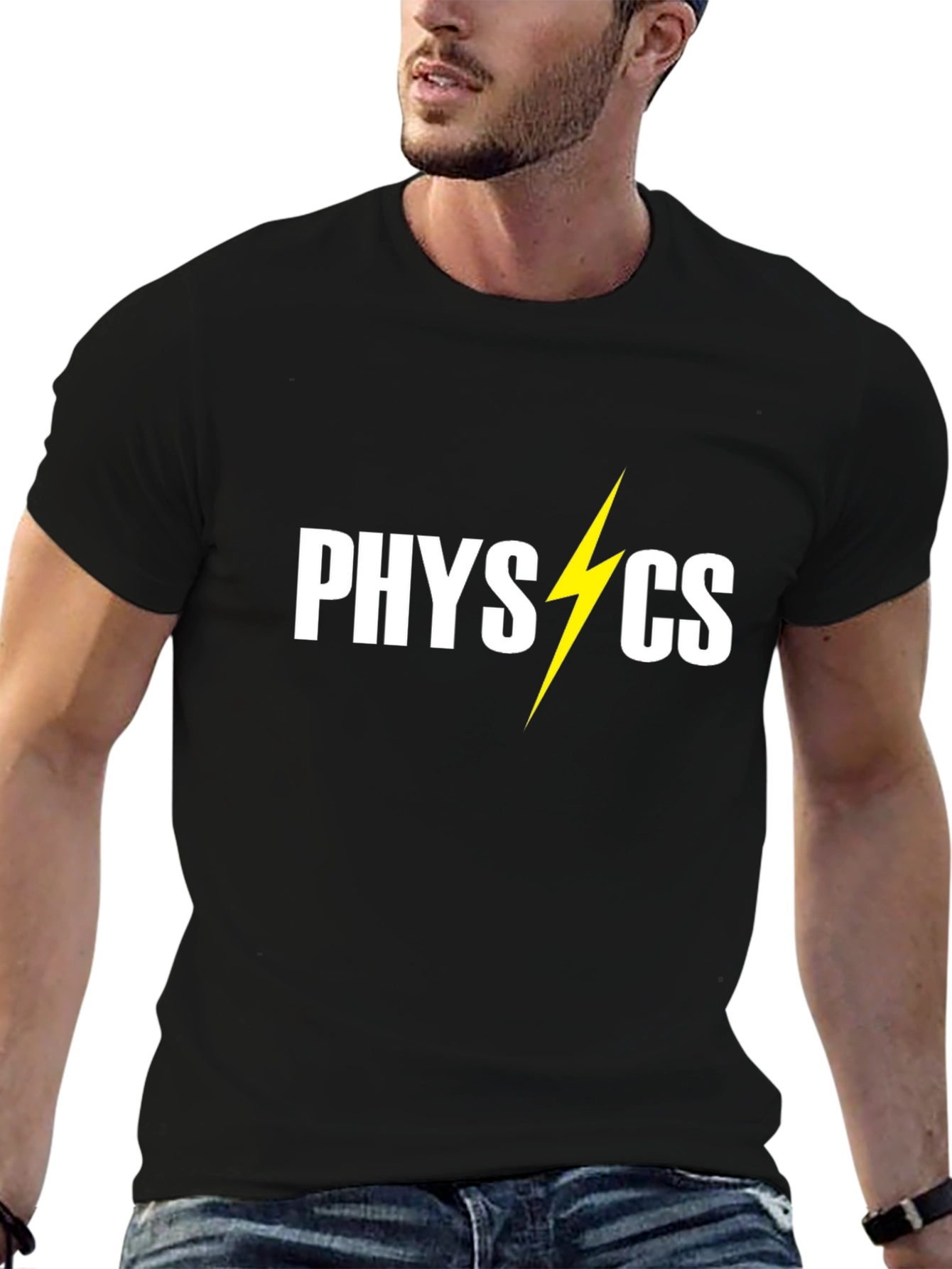 Physics Lightning Bolt Graphic Tee - Science T-Shirt