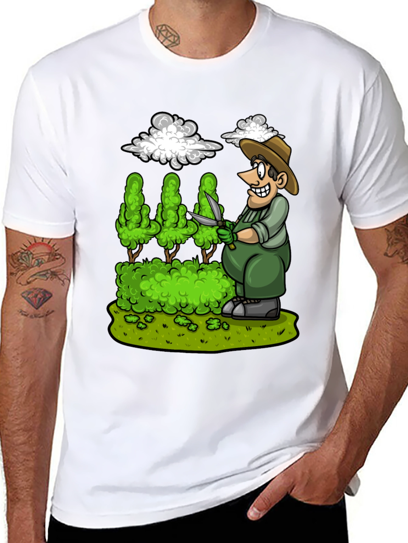 Gardener Cartoon Graphic Tee