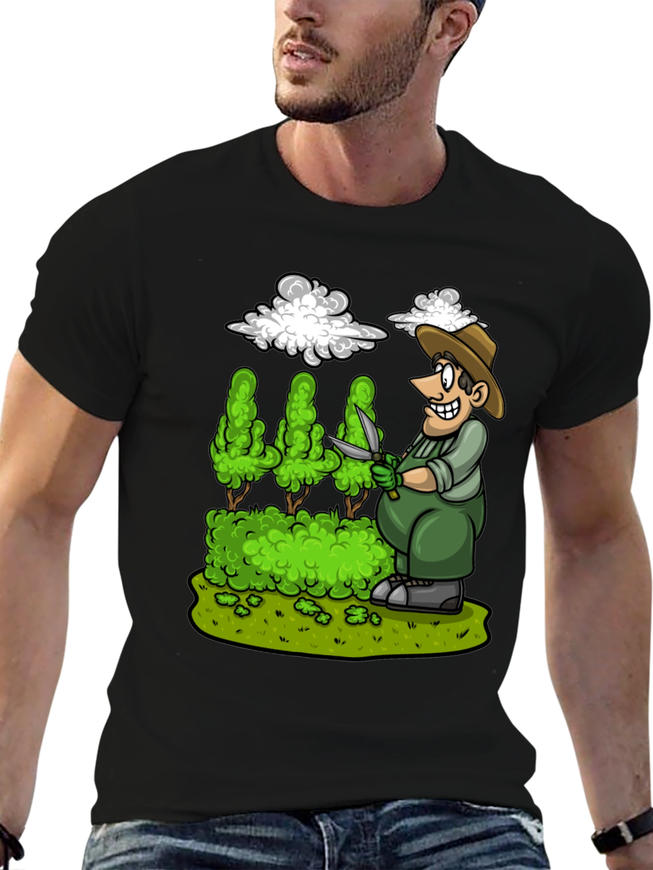 Gardener Cartoon Graphic Tee