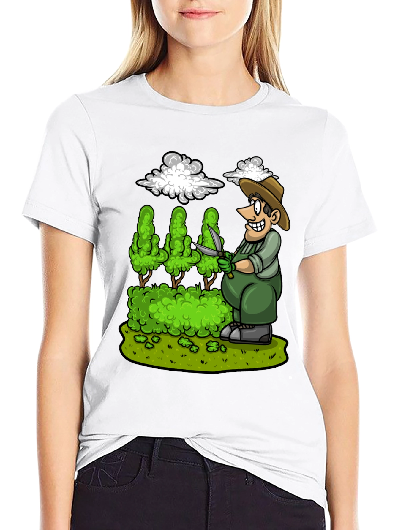 Gardener Cartoon Graphic Tee