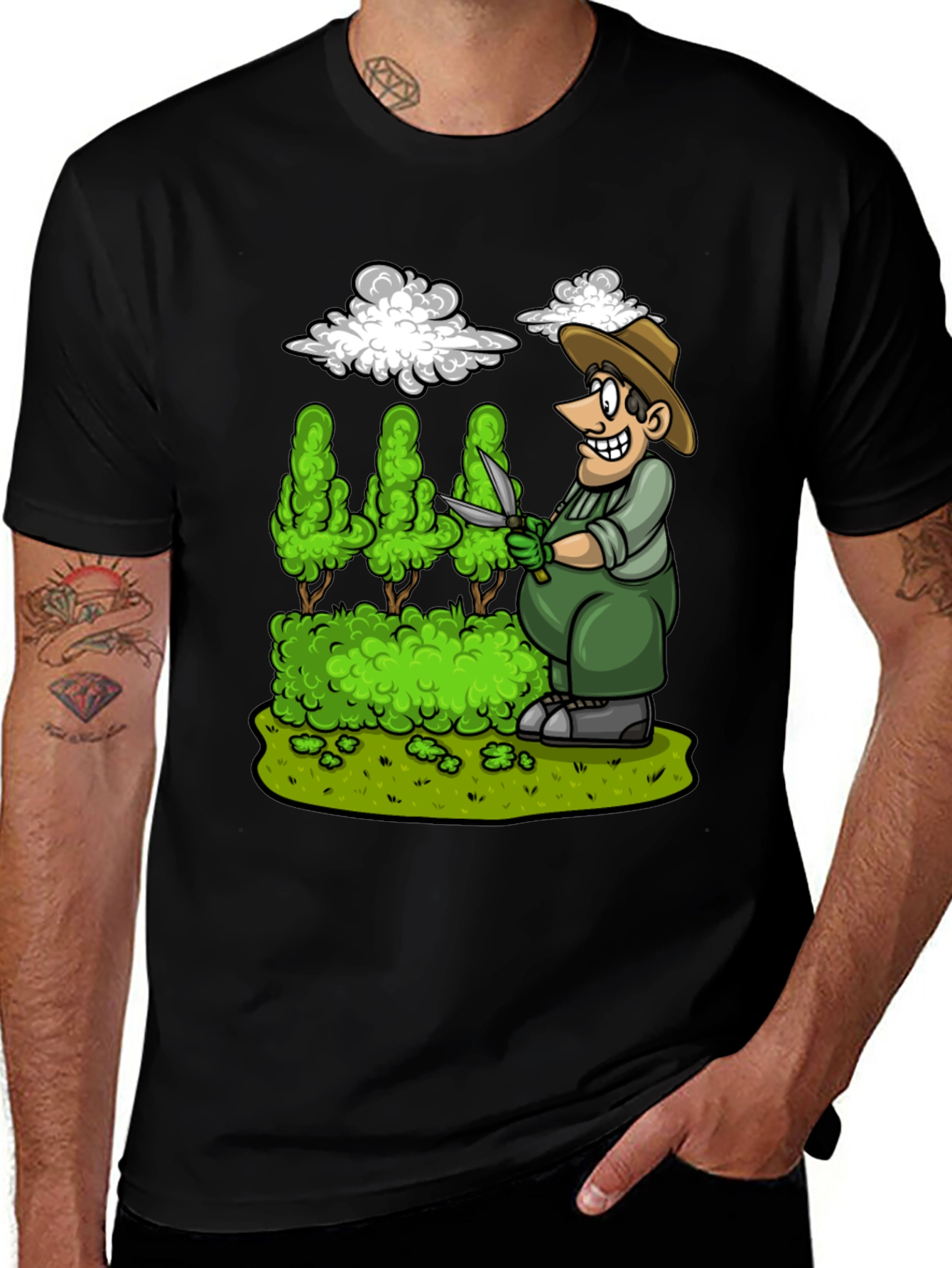 Gardener Cartoon Graphic Tee
