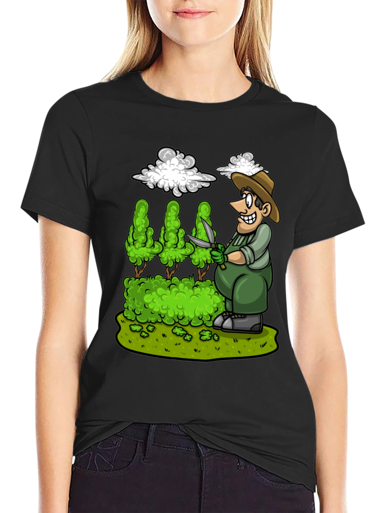 Gardener Cartoon Graphic Tee