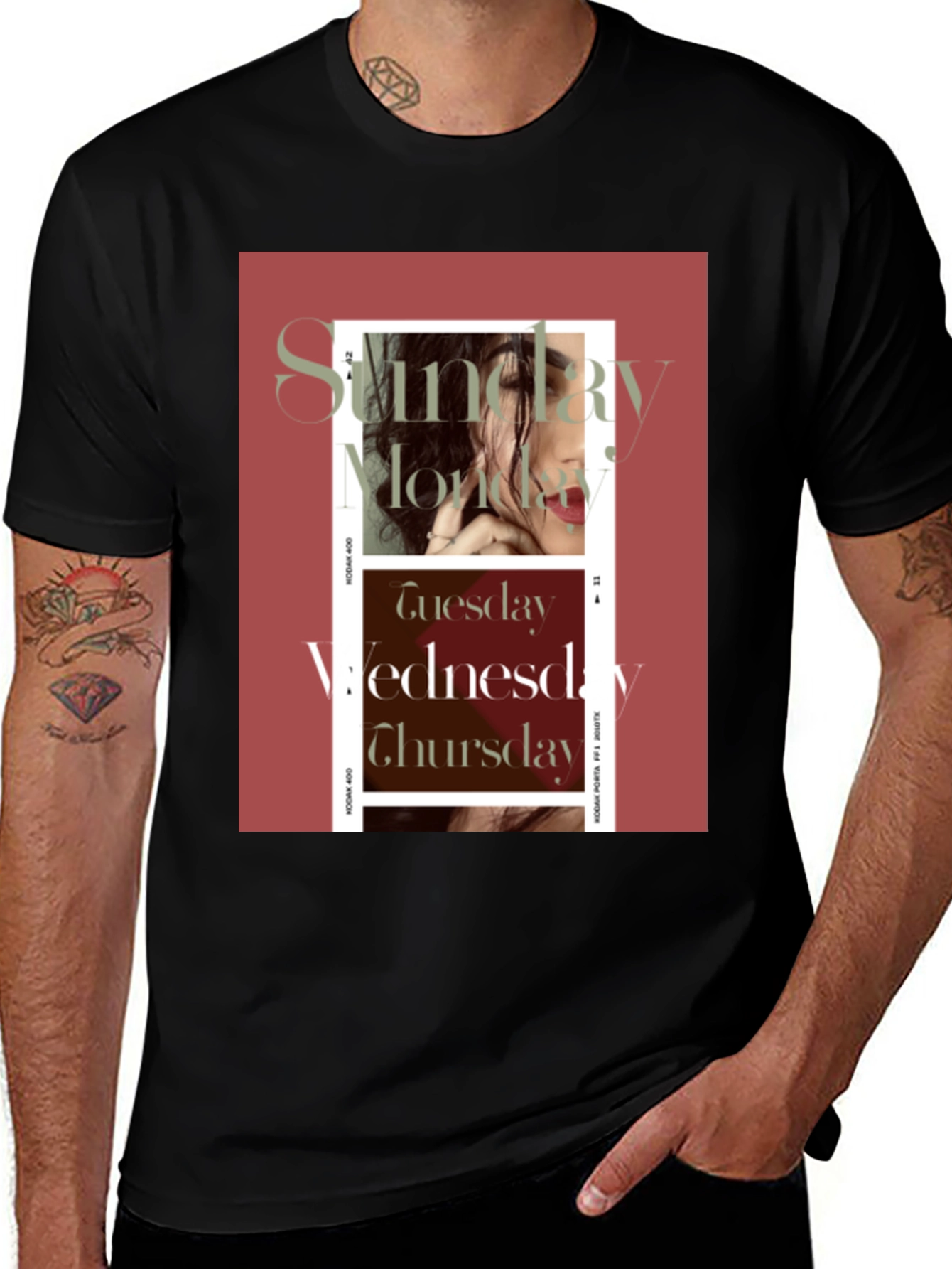 Retro Days of the Week Graphic Tee