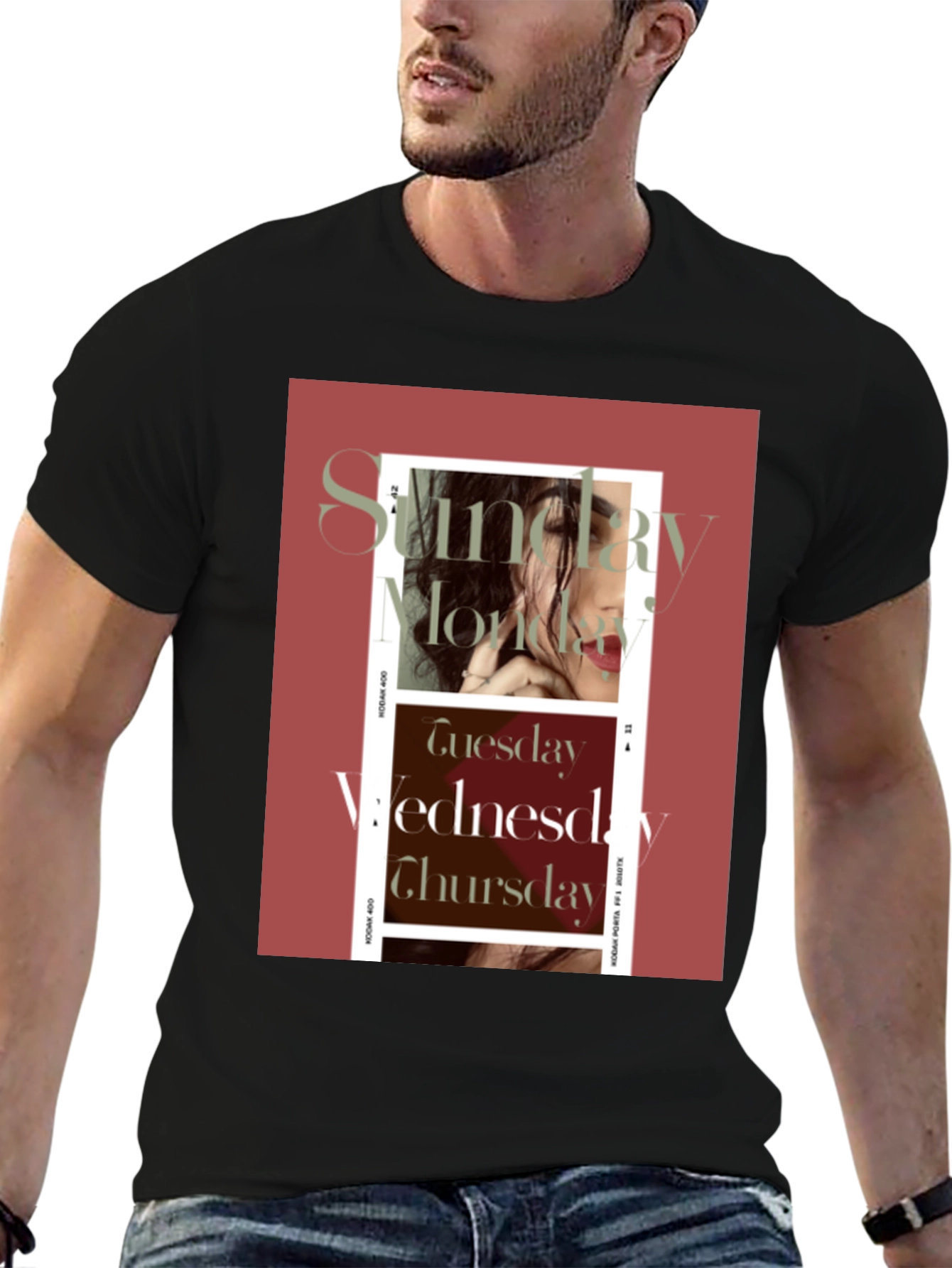 Retro Days of the Week Graphic Tee