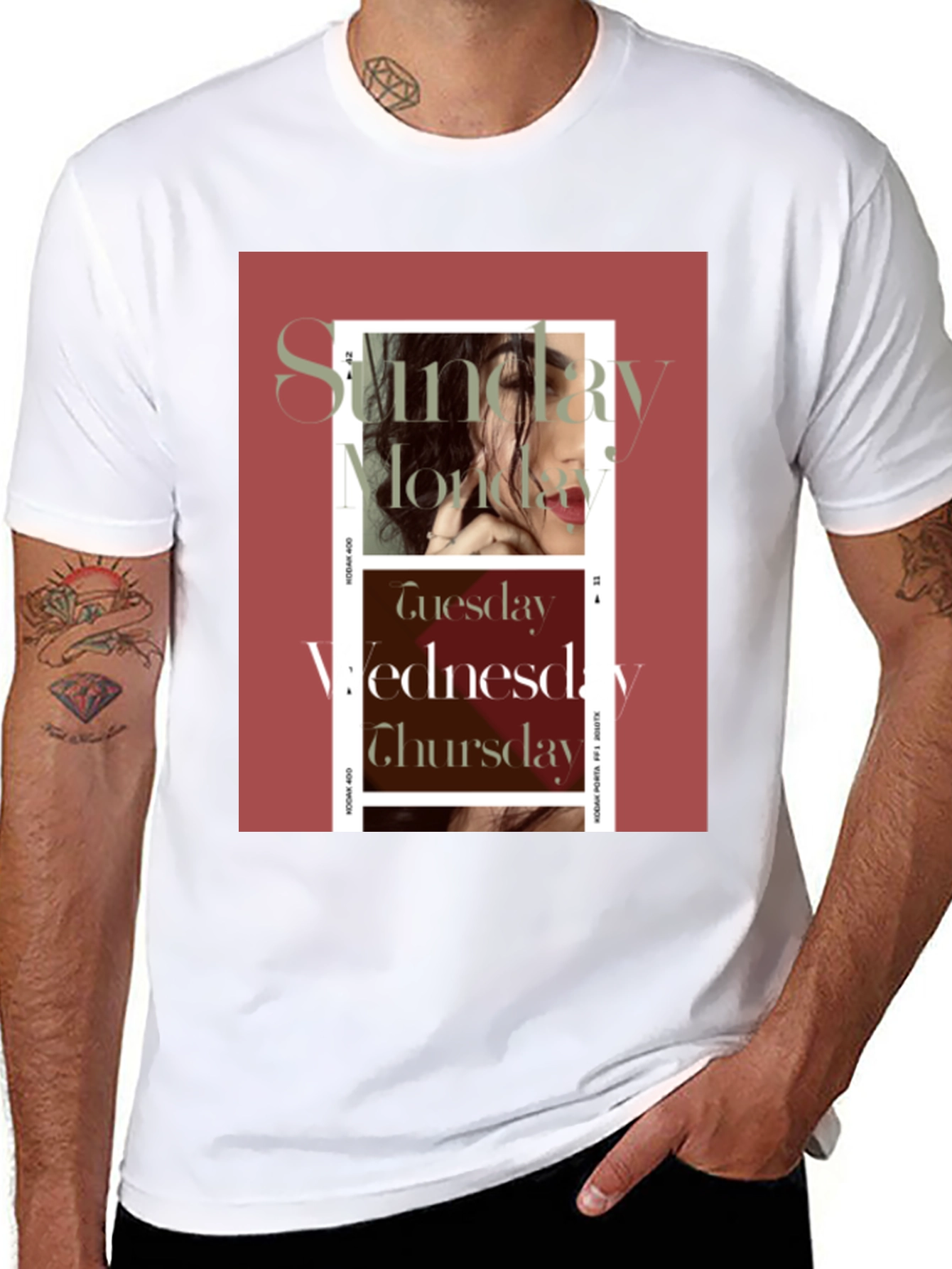 Retro Days of the Week Graphic Tee