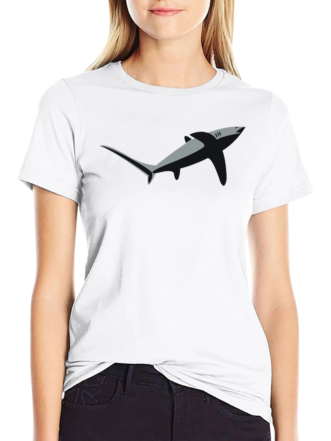 Shark Fin Graphic Tee - Modern Menswear