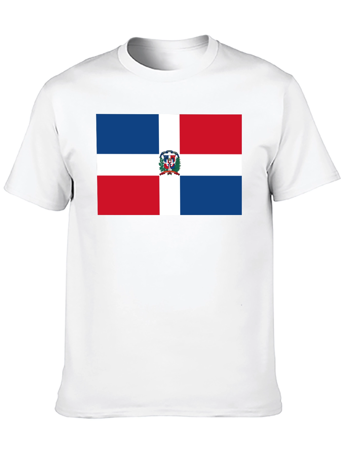 Dominican Republic Flag T-Shirt - Black