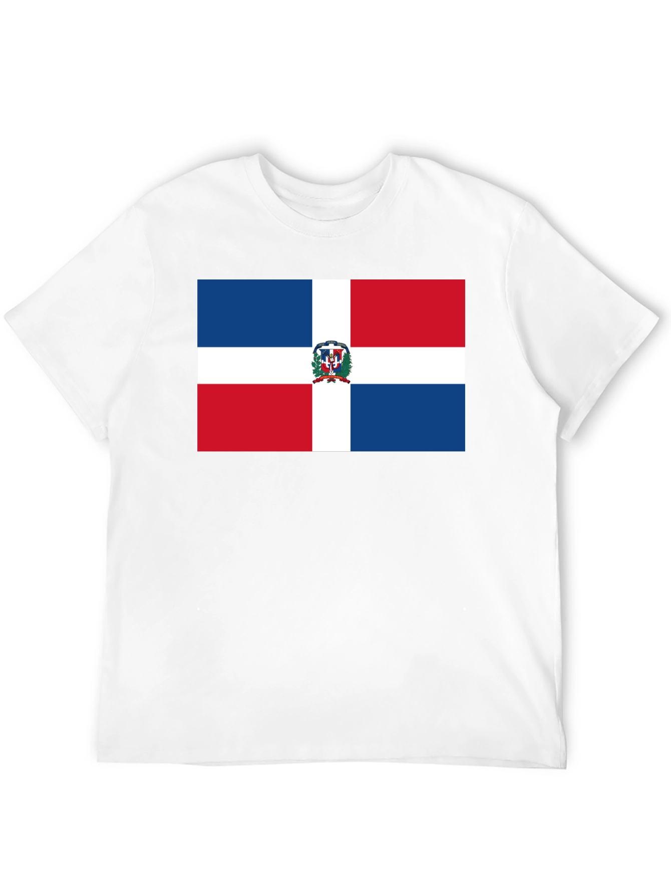 Dominican Republic Flag T-Shirt - Black
