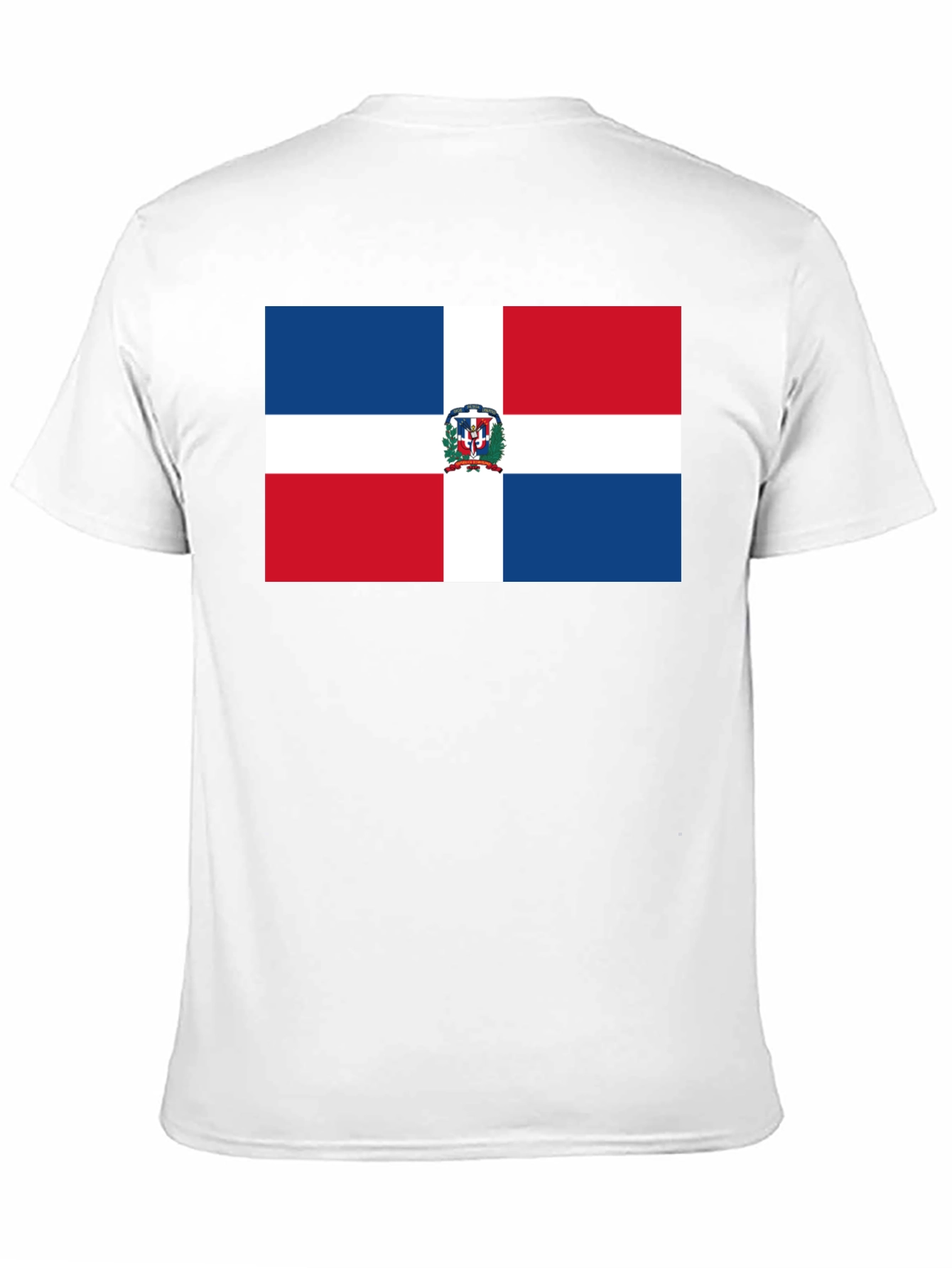 Dominican Republic Flag T-Shirt - Black