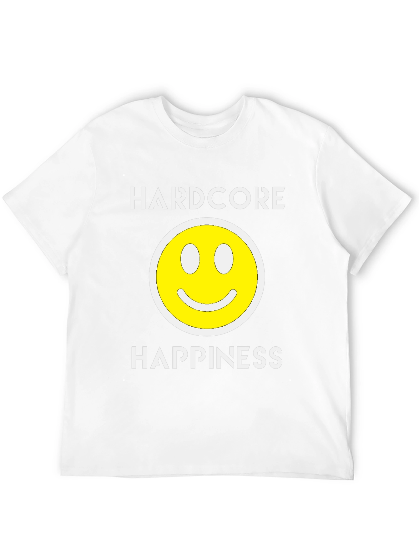Hardcore Happiness Graphic T-Shirt - Black