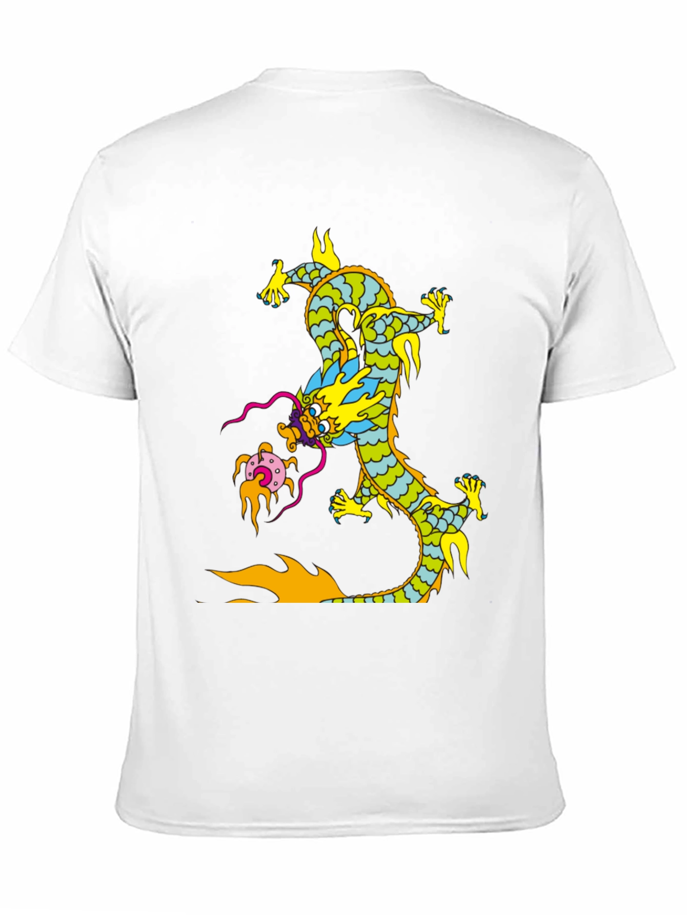 Dragon Graphic Print Black T-Shirt