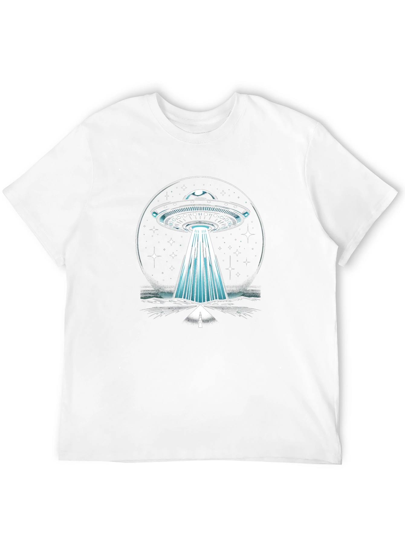 UFO Abduction Graphic Tee - Black
