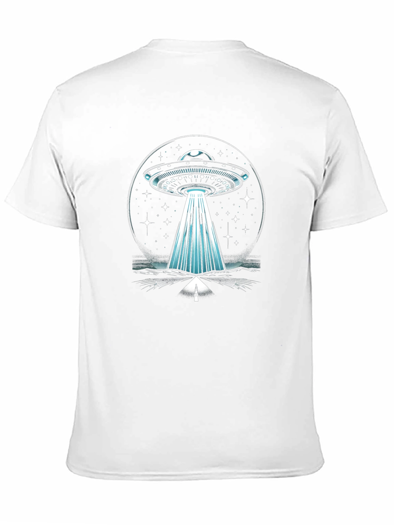 UFO Abduction Graphic Tee - Black