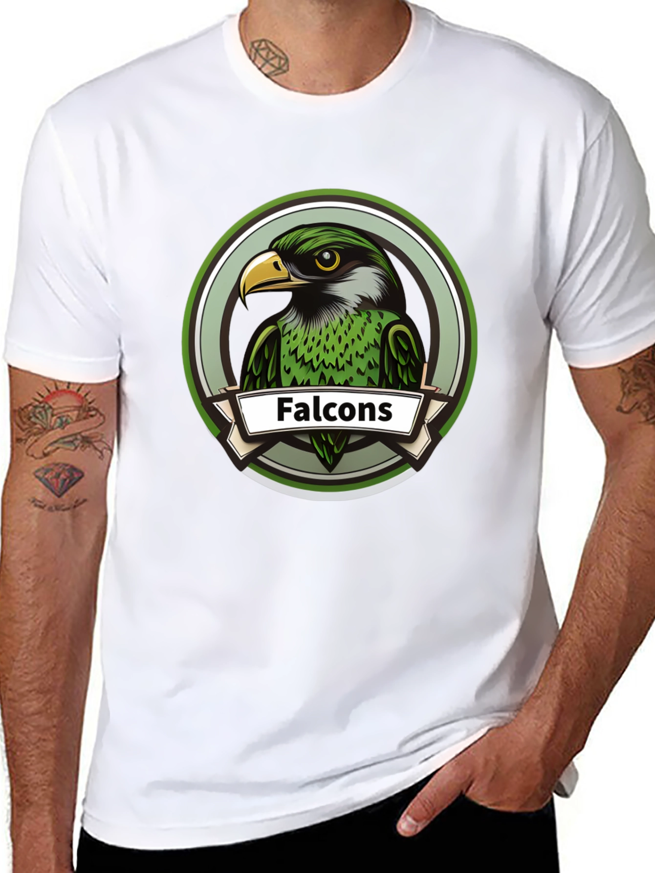 Falcons Graphic Tee - Bold Bird Design