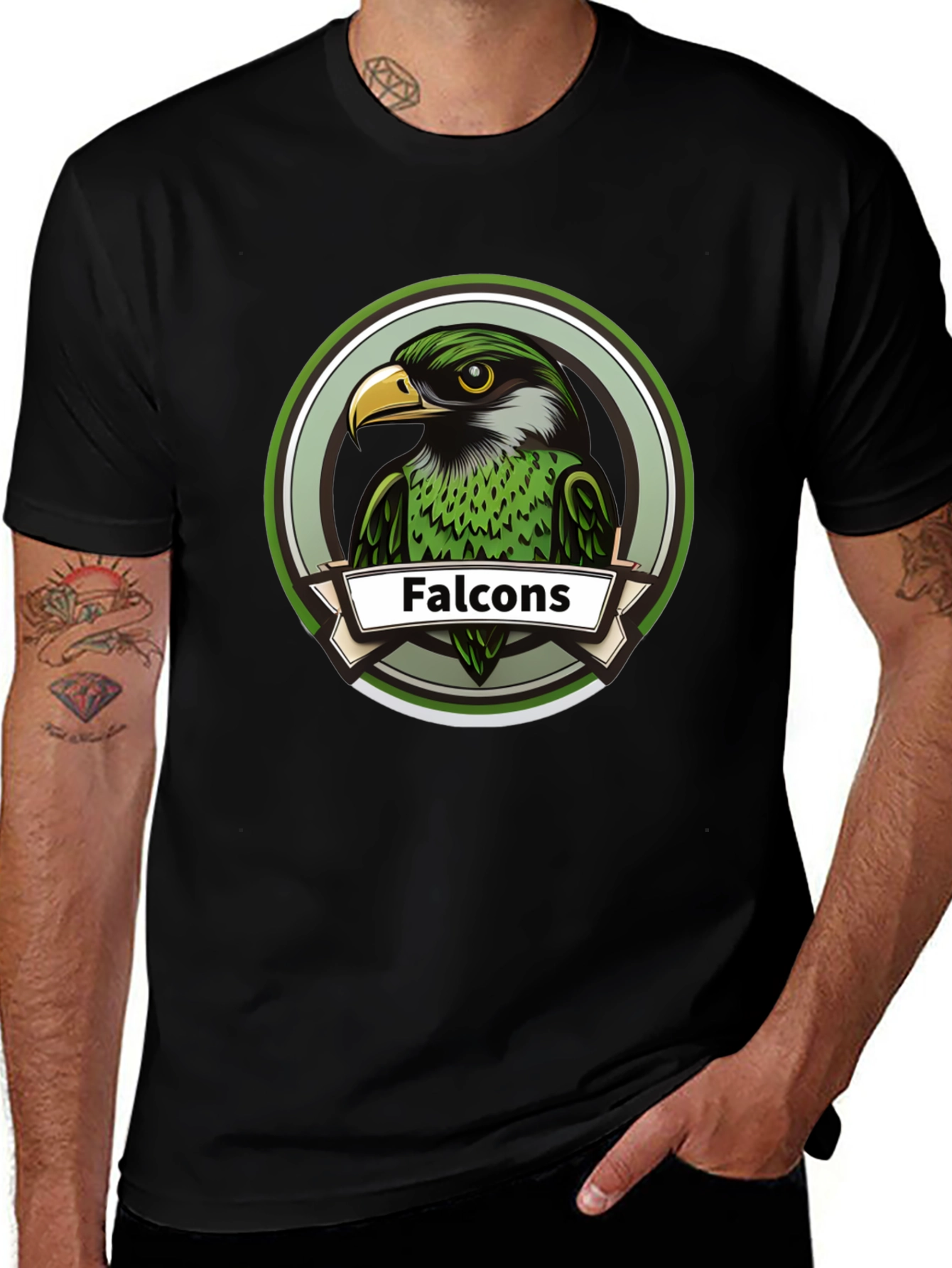Falcons Graphic Tee - Bold Bird Design