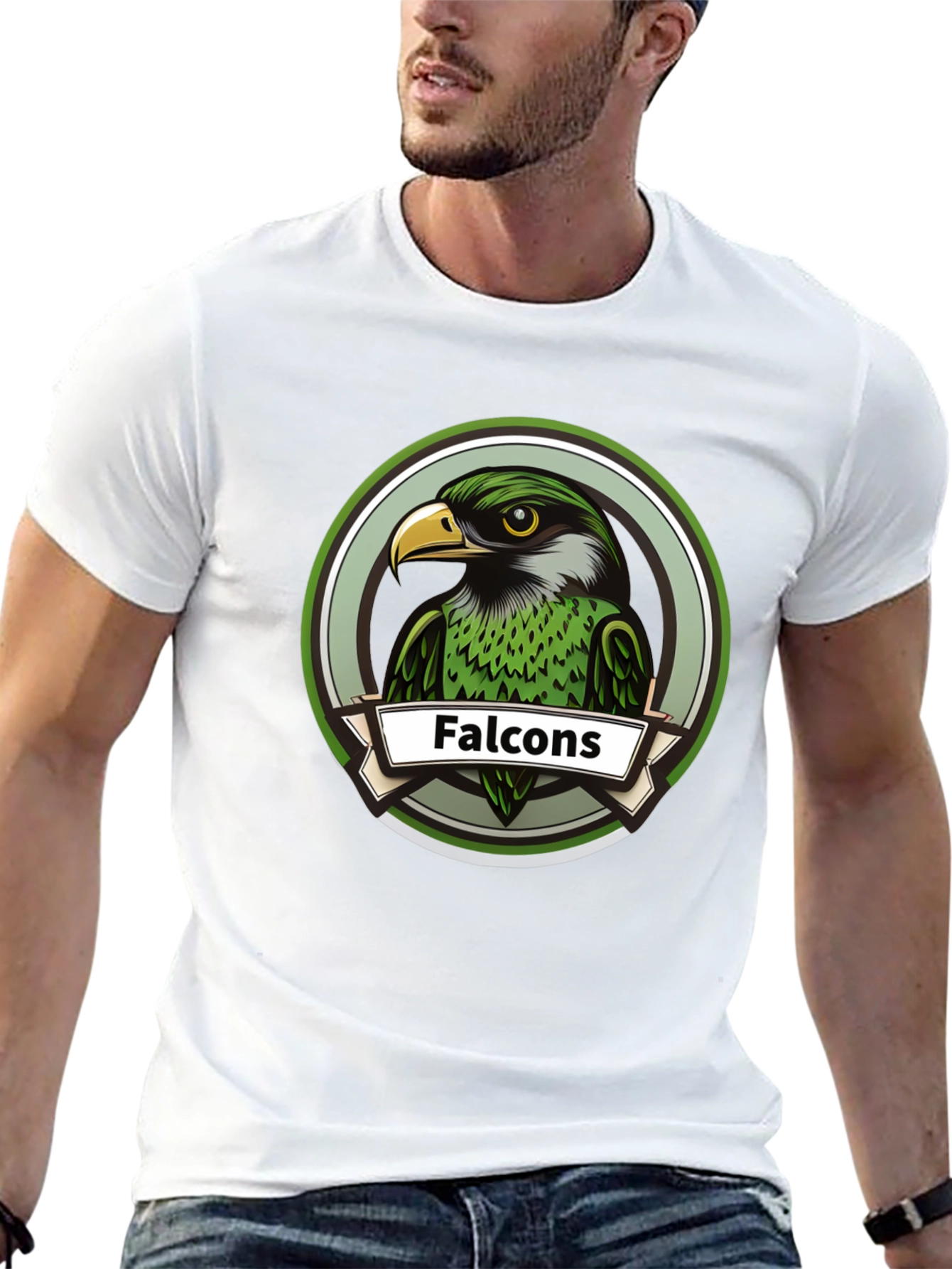 Falcons Graphic Tee - Bold Bird Design