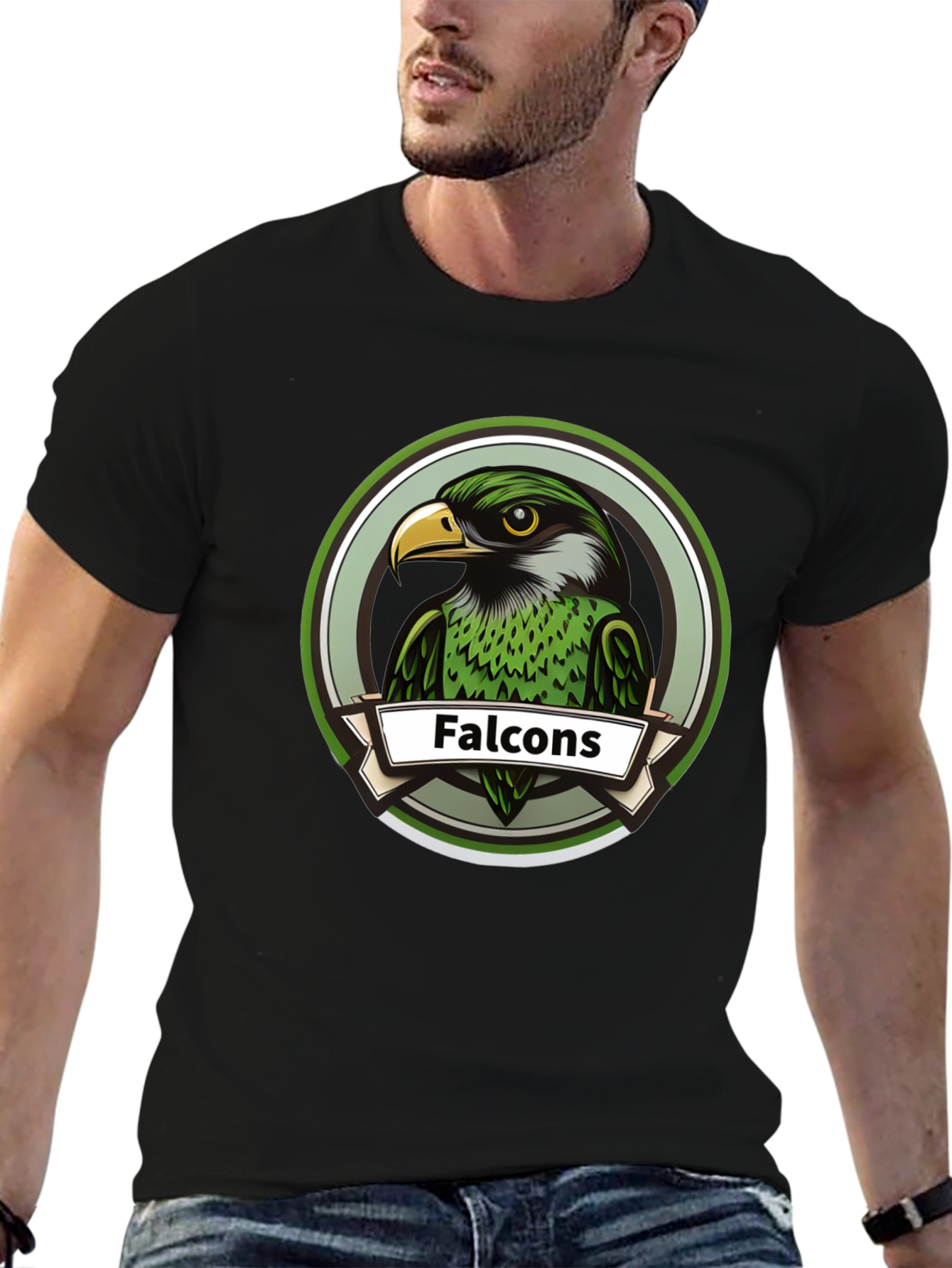 Falcons Graphic Tee - Bold Bird Design