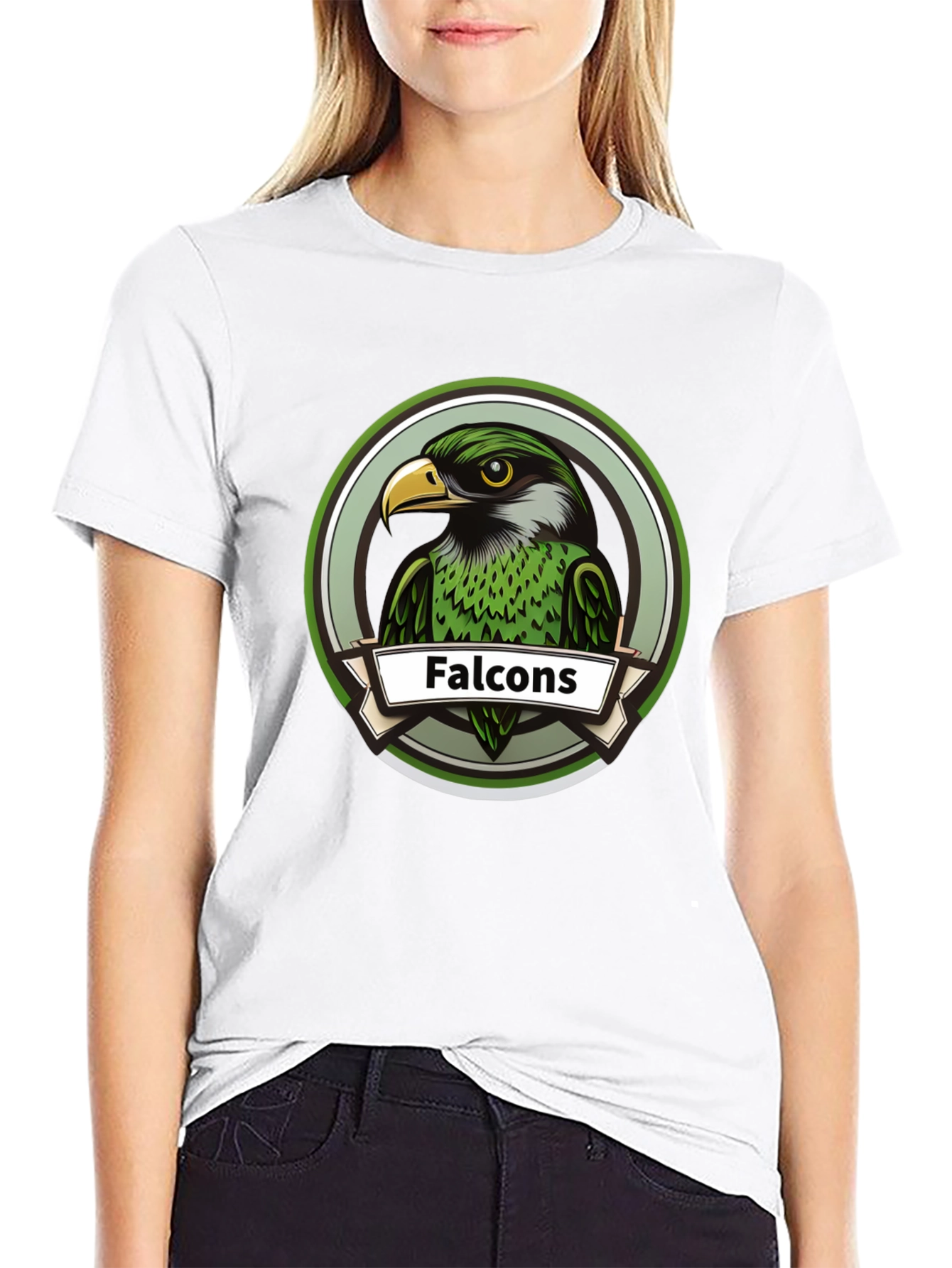 Falcons Graphic Tee - Bold Bird Design