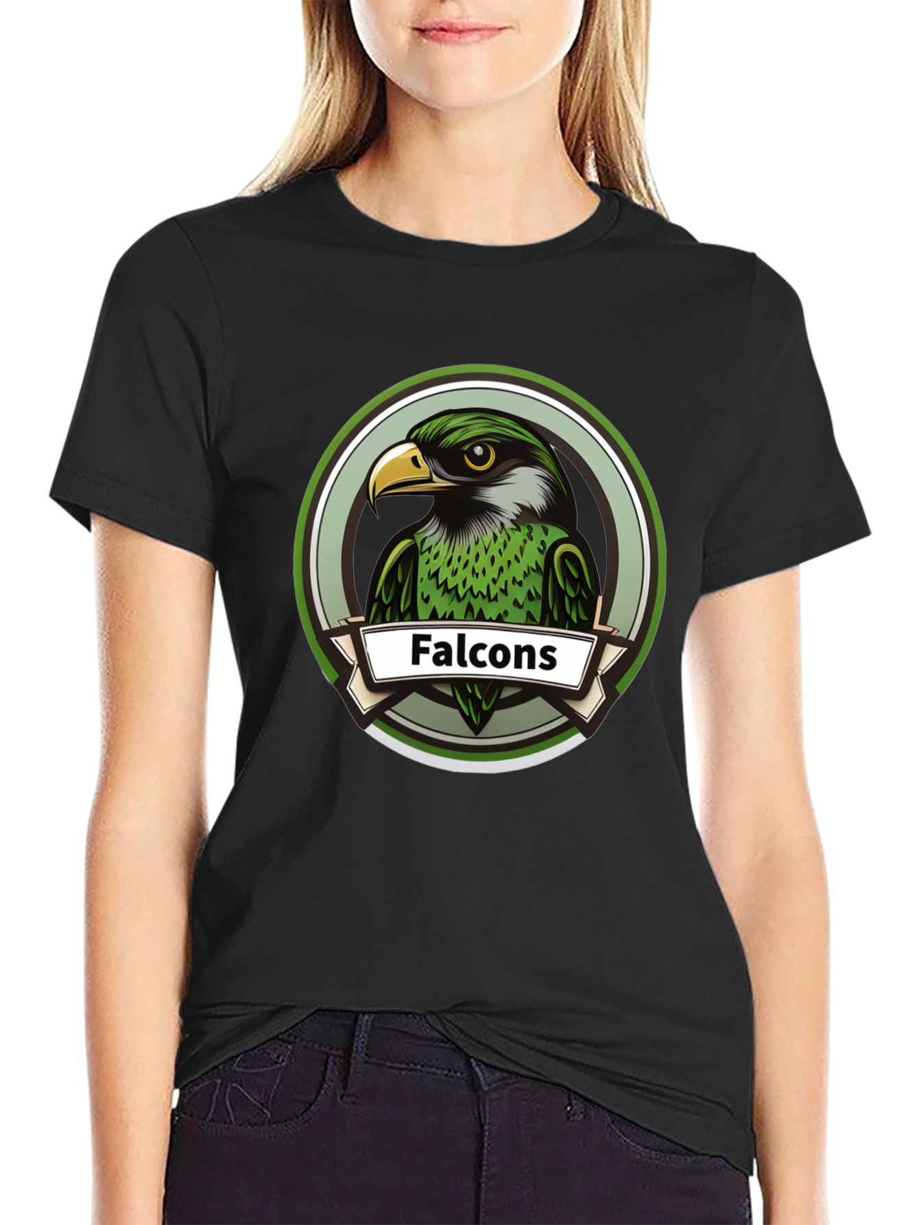 Falcons Graphic Tee - Bold Bird Design