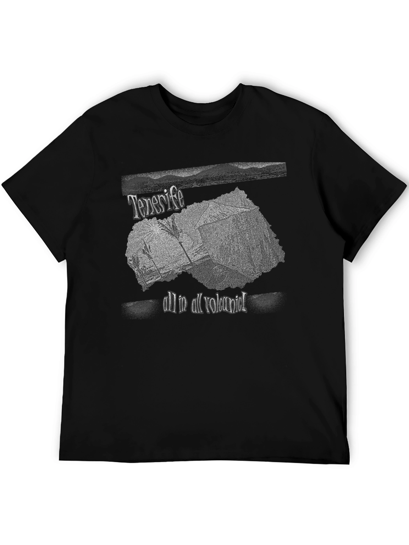 Tenerife Volcanic Graphic Tee - Black