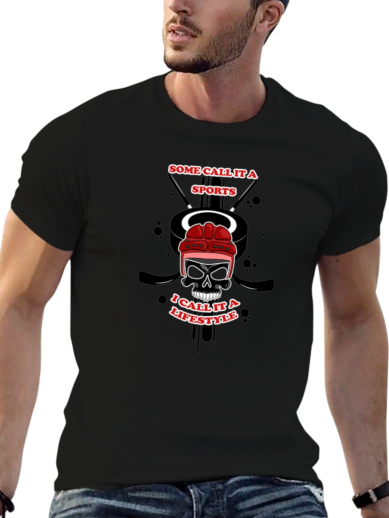 Hockey Lifestyle Graphic T-Shirt